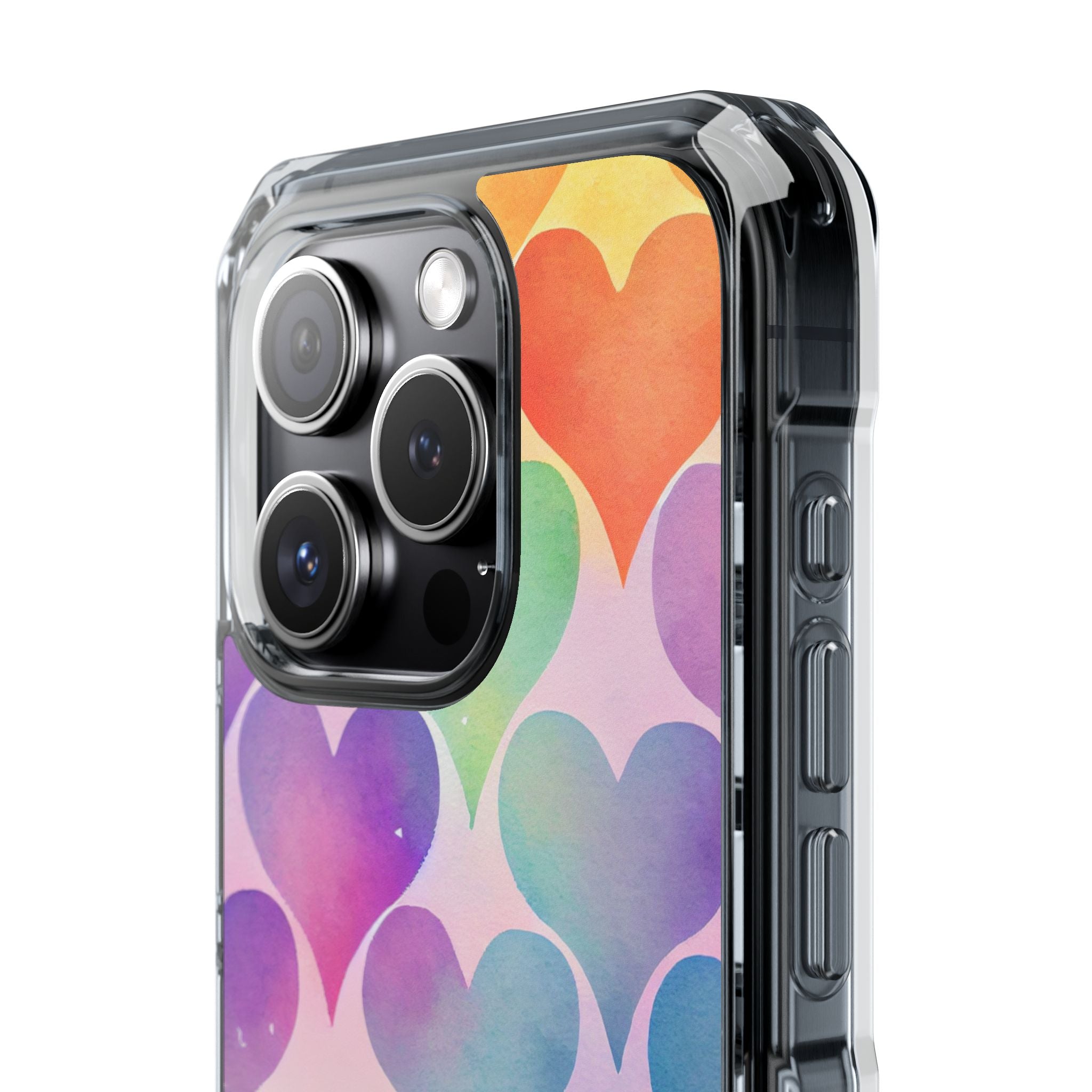 Watercolor Heart Symphony iPhone Case - Impact