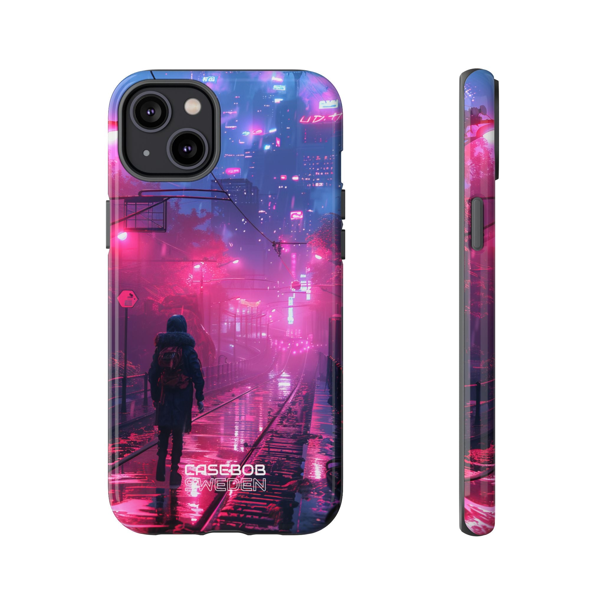 Neon Shadow City iPhone 14 - Tough