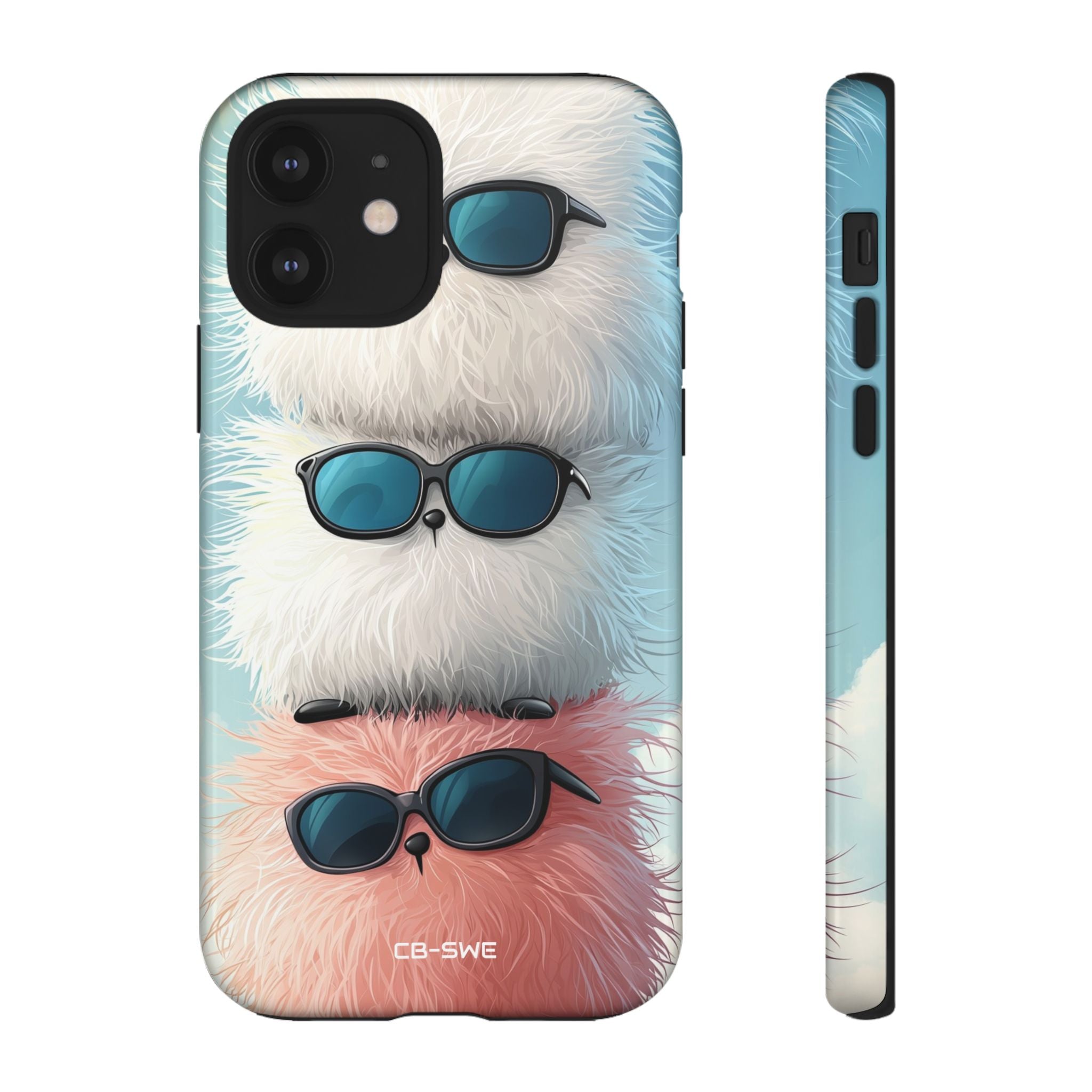 Fluffy Creatures Stack - iPhone Case