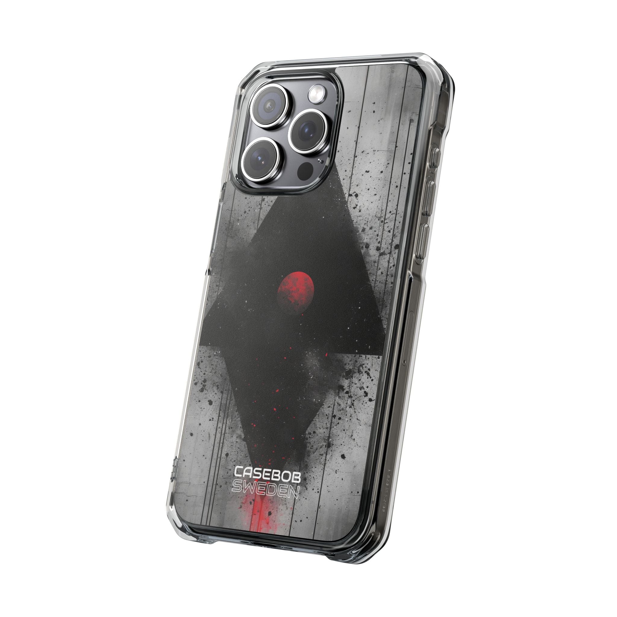 Crimson Core Geometry iPhone 15 - Impact Clear+
