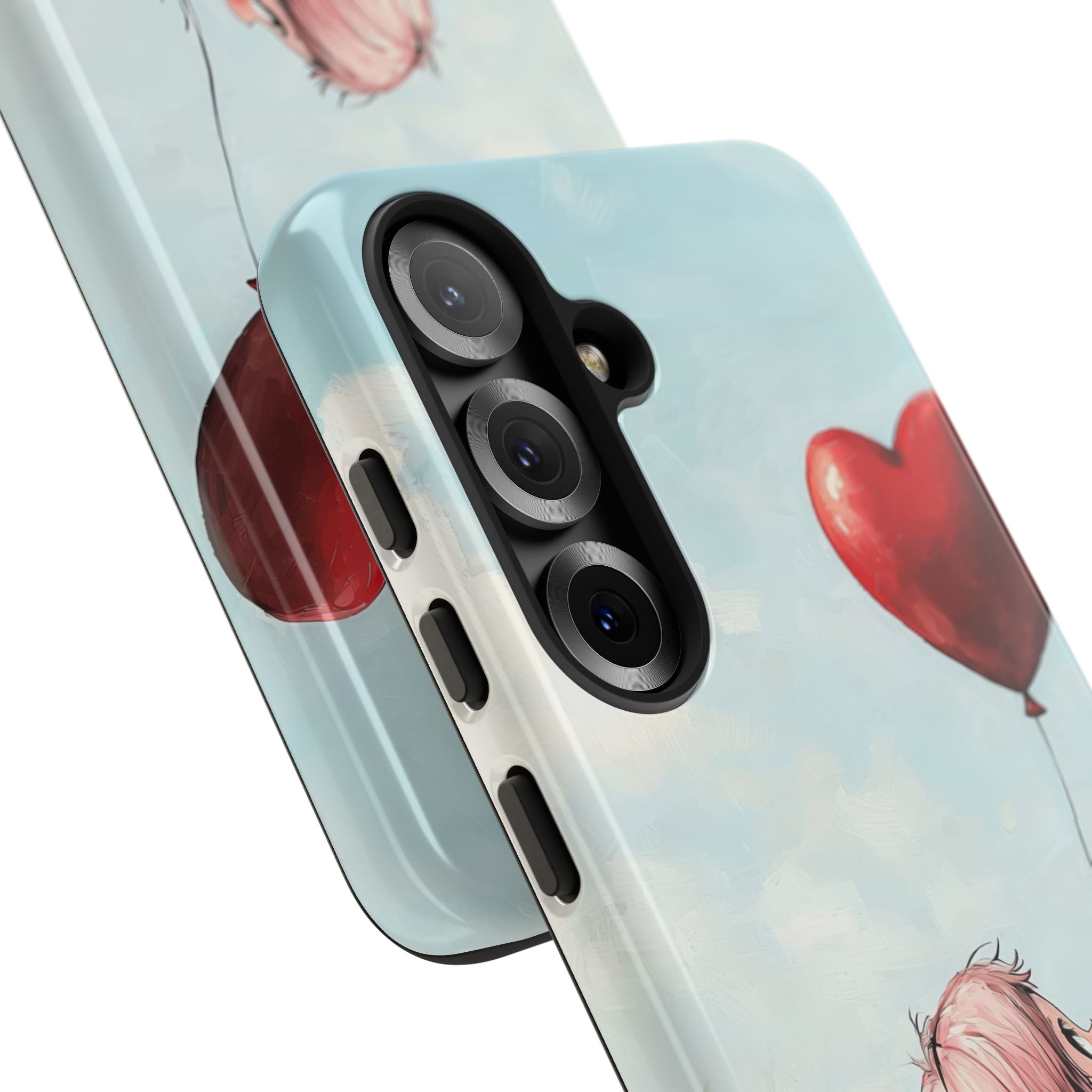 Heart Balloon Glow Samsung S25 Case - Tough