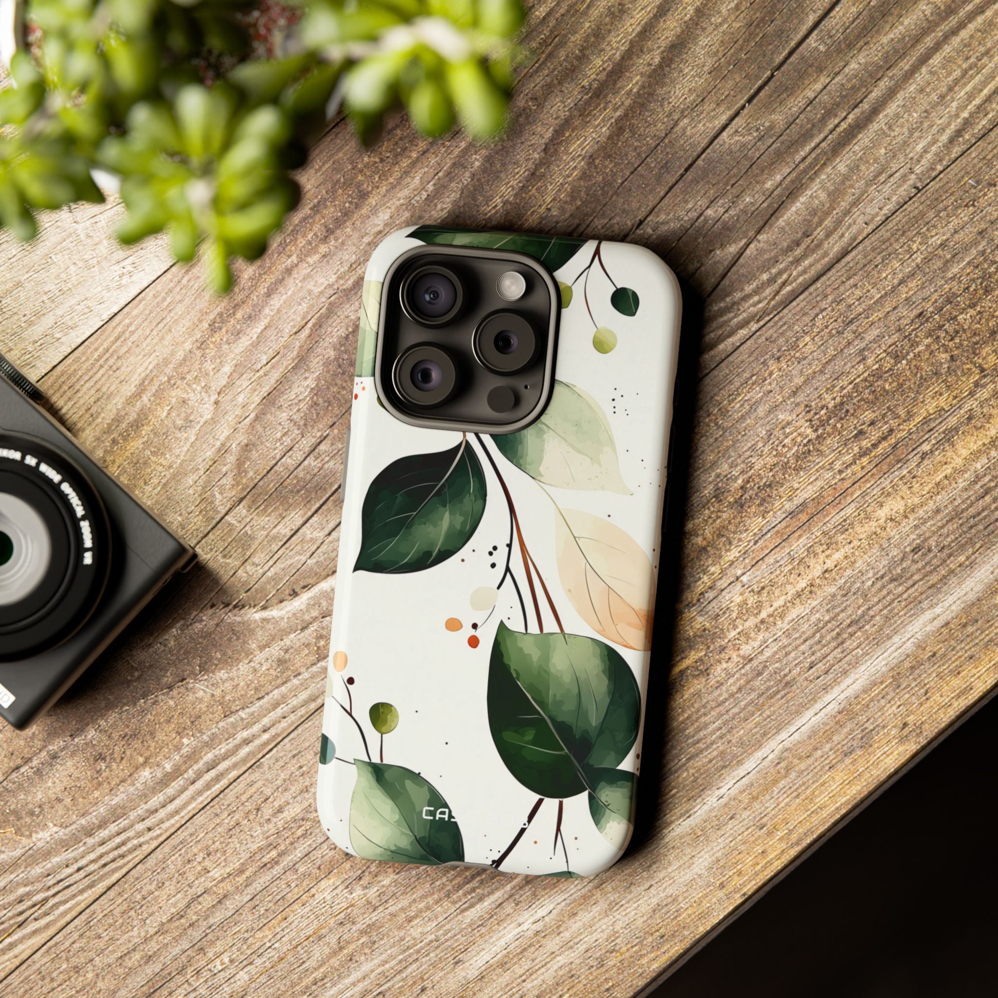 Greenberry Branch iPhone 15 Pro Case - Tough