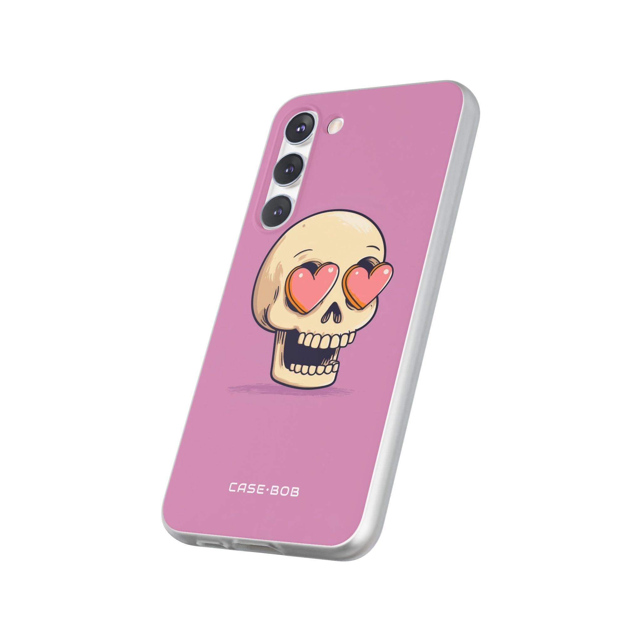 Heart Eyed Skull Samsung S23 Plus Case - Soft