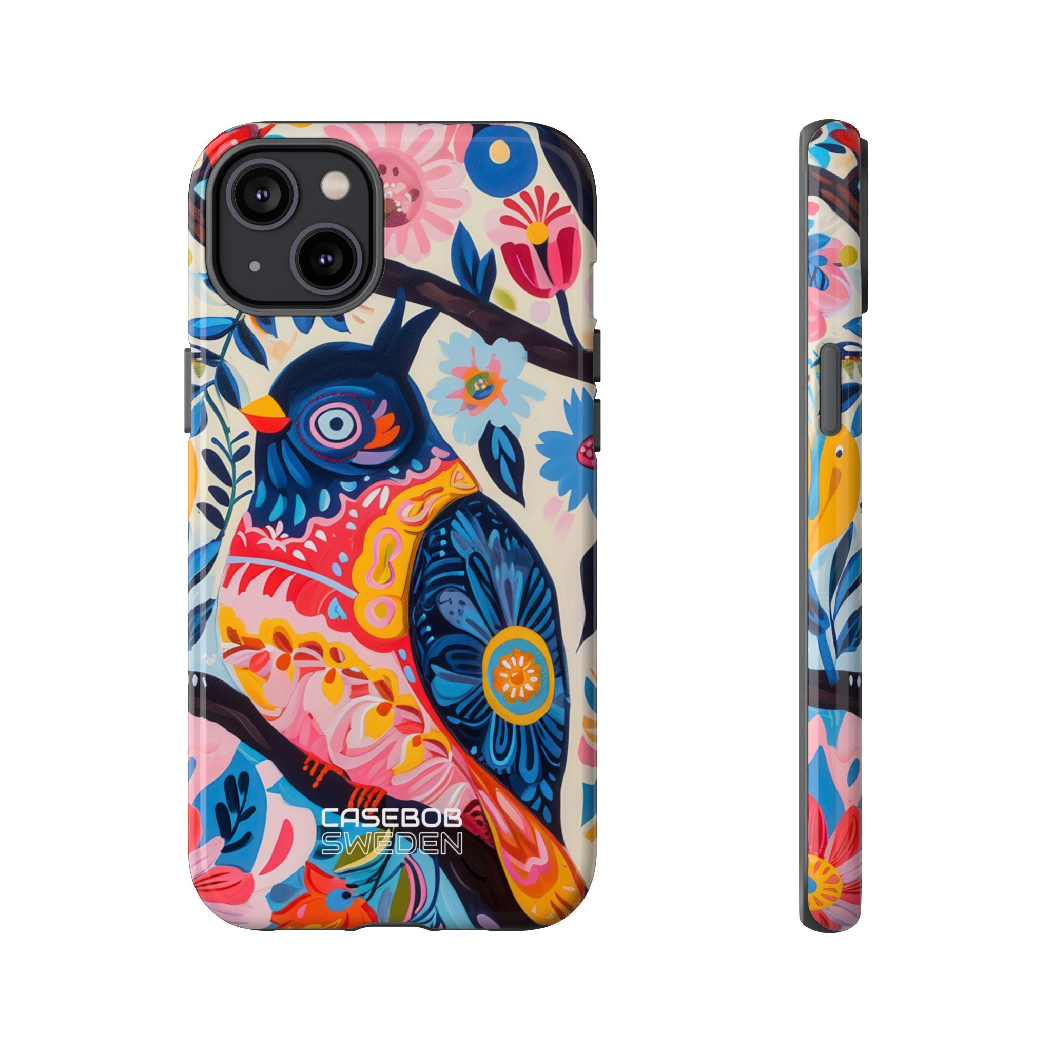 Whimsical Owl Garden iPhone 14 - Tough
