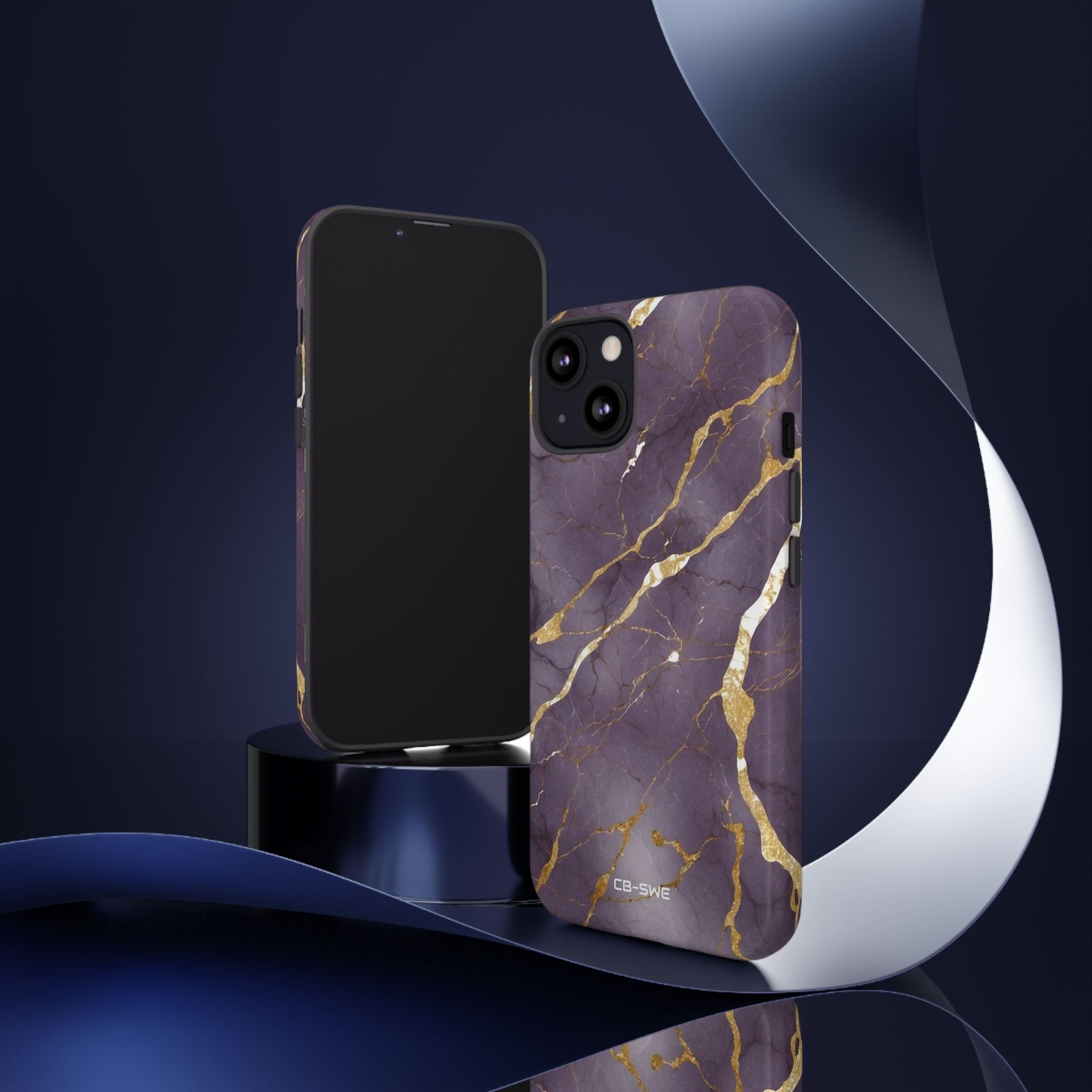 Golden Veins Flowing - iPhone Case