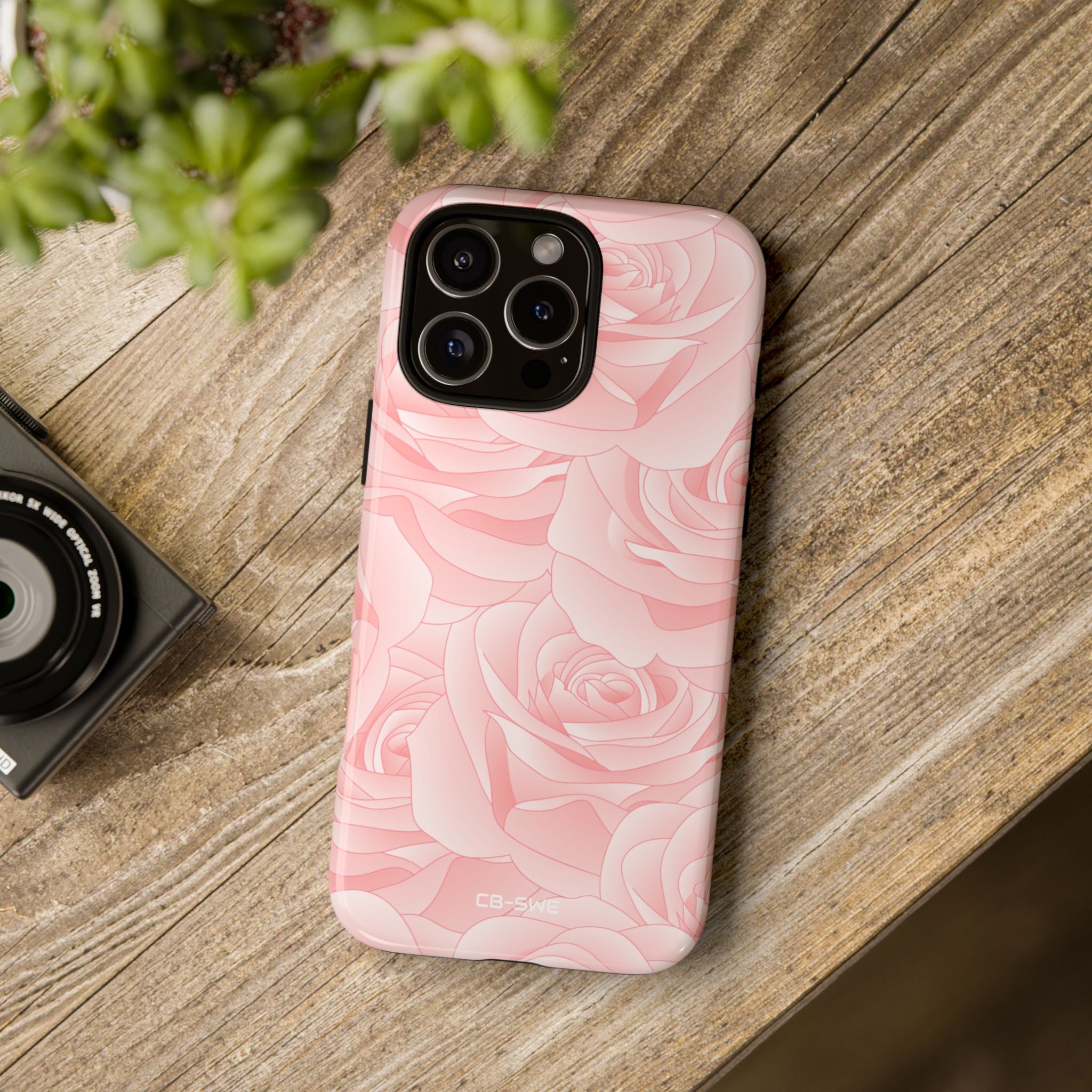 Elegant Pink Roses - iPhone Case