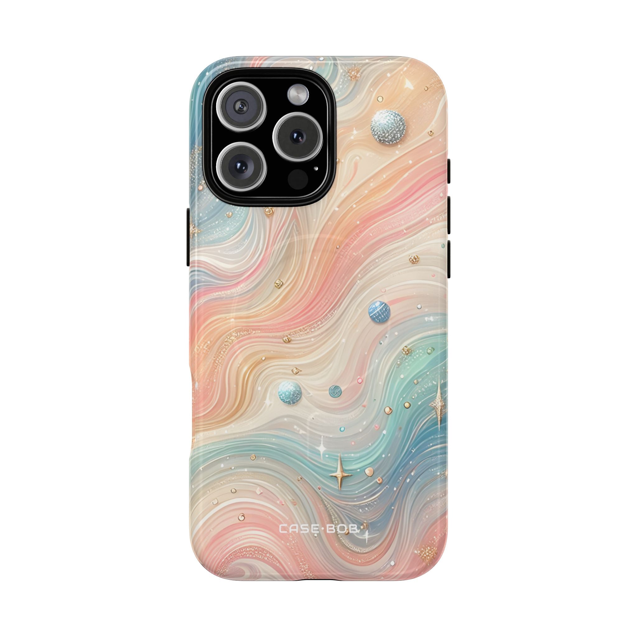 Iridescent Swirls iPhone 16 Pro Max Case - Tough+