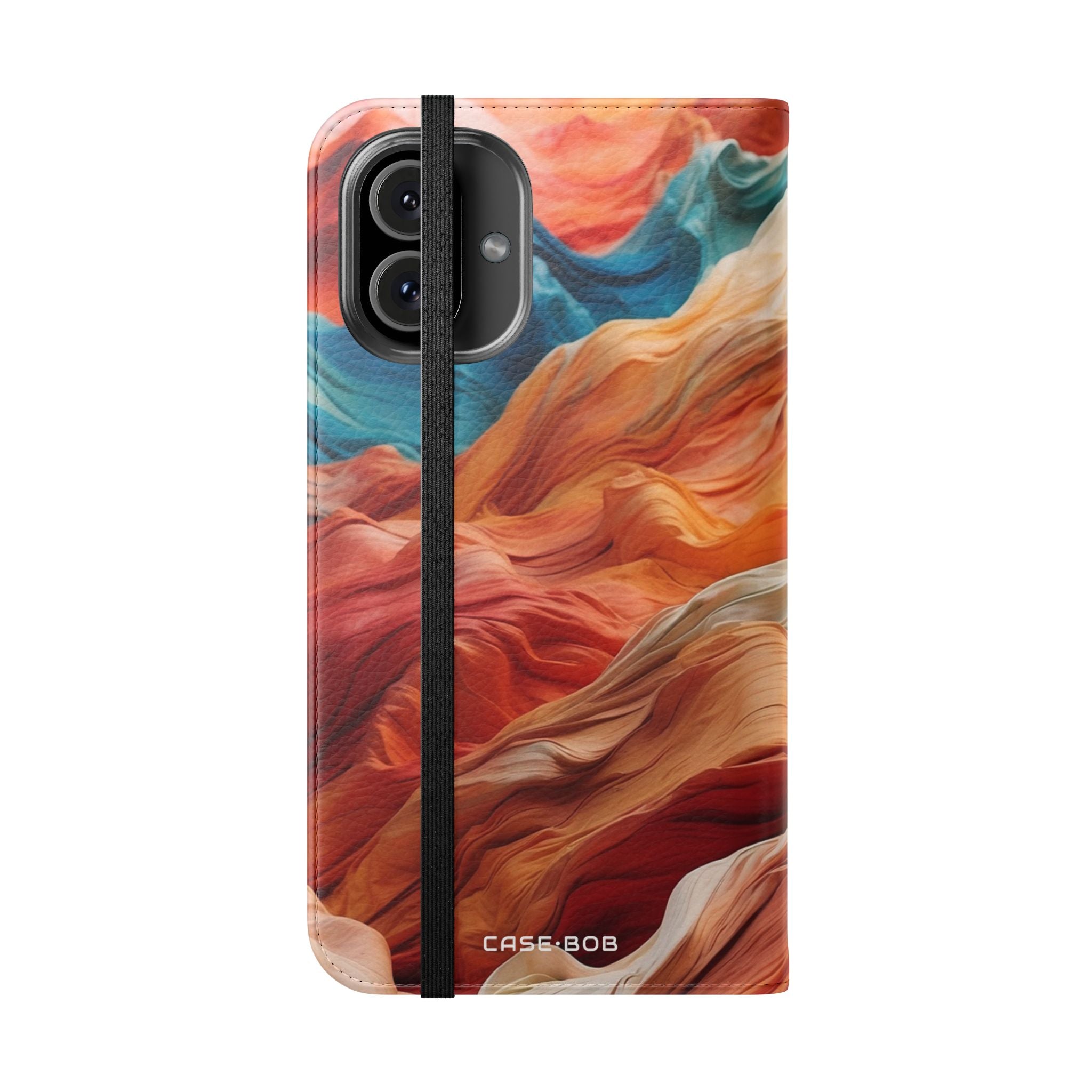Fabric Peaks Sunset - iPhone 16 Plus Case - Wallet