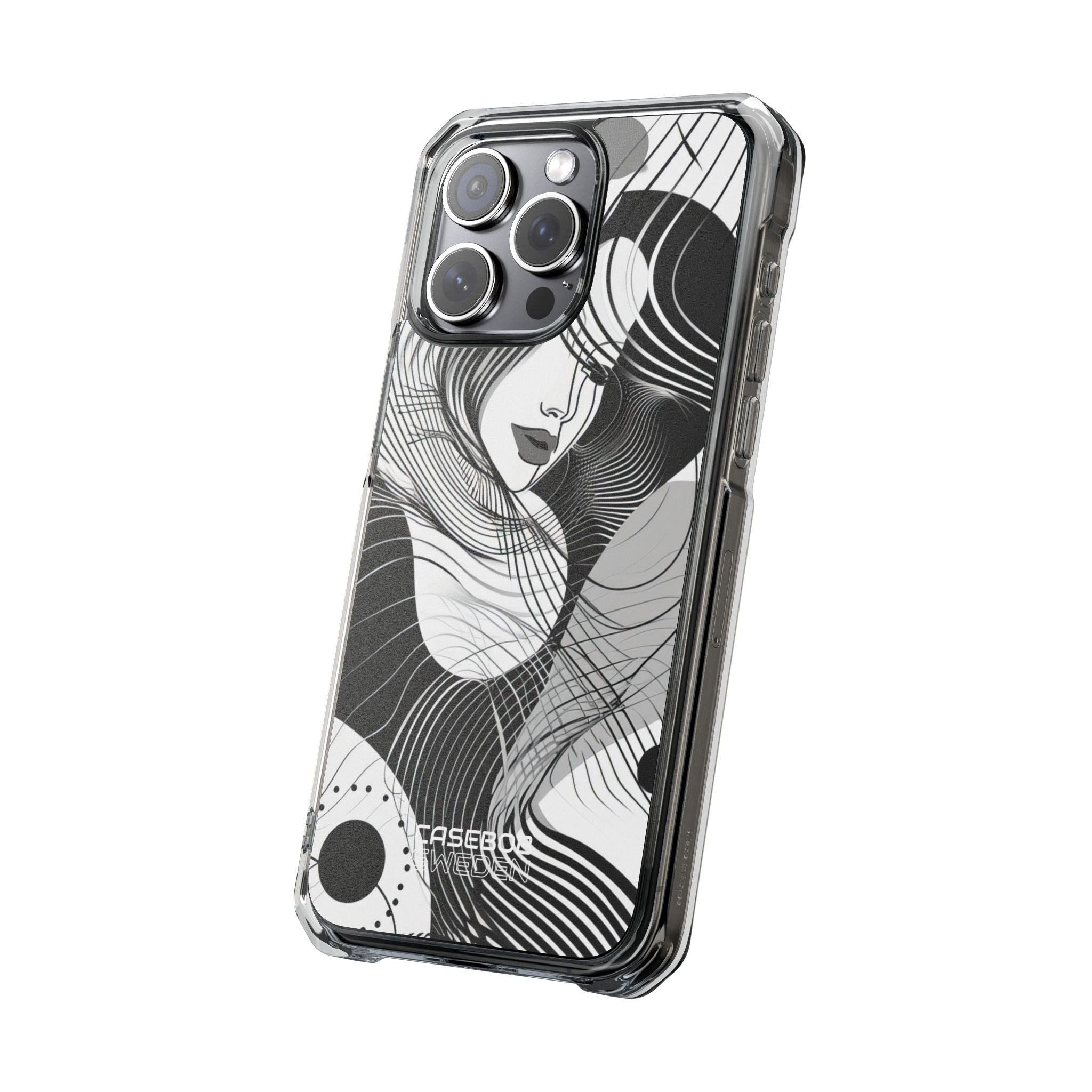 Orange Wave Motion iPhone 15 - Impact Clear+