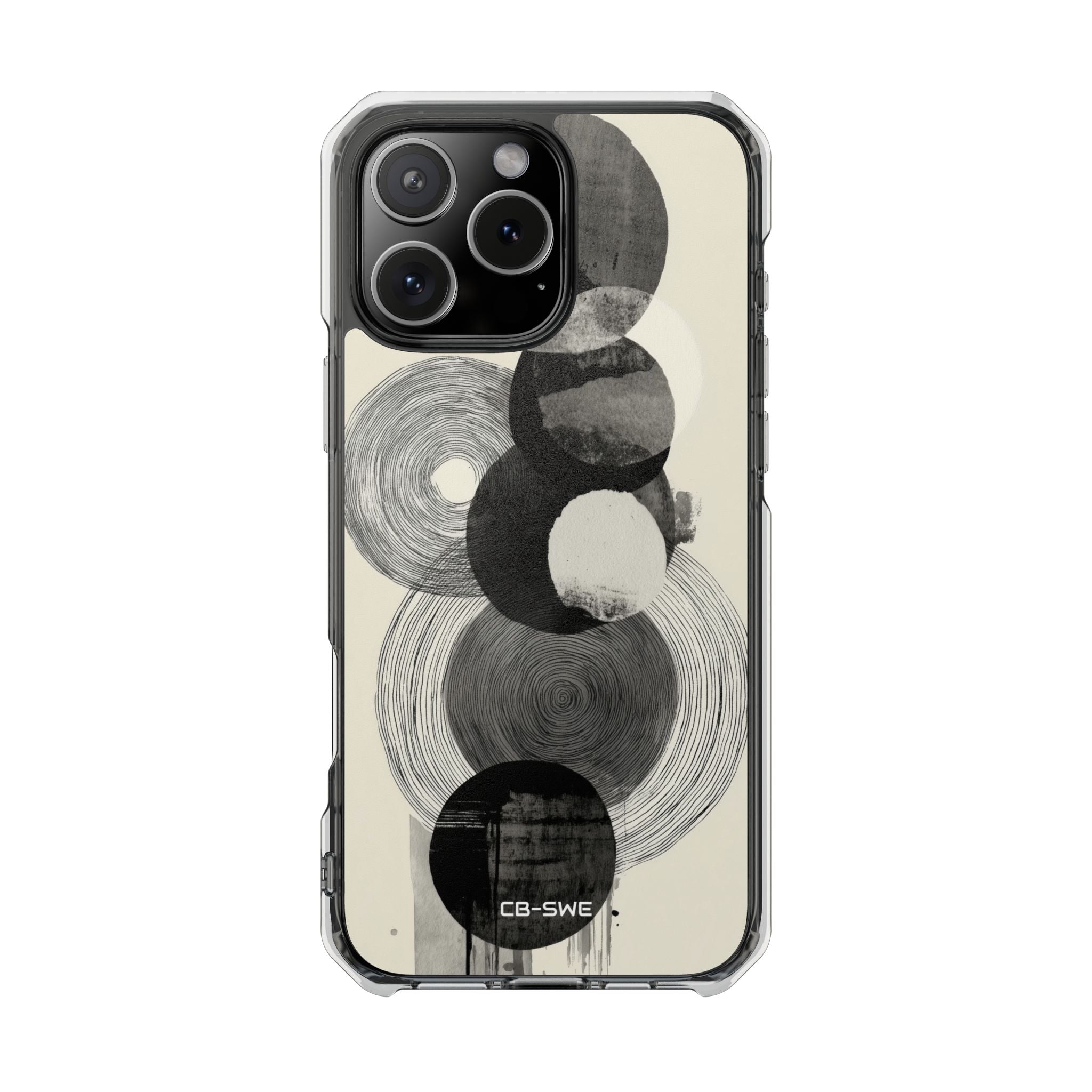 Circles Embrace Lines iPhone Case - Impact