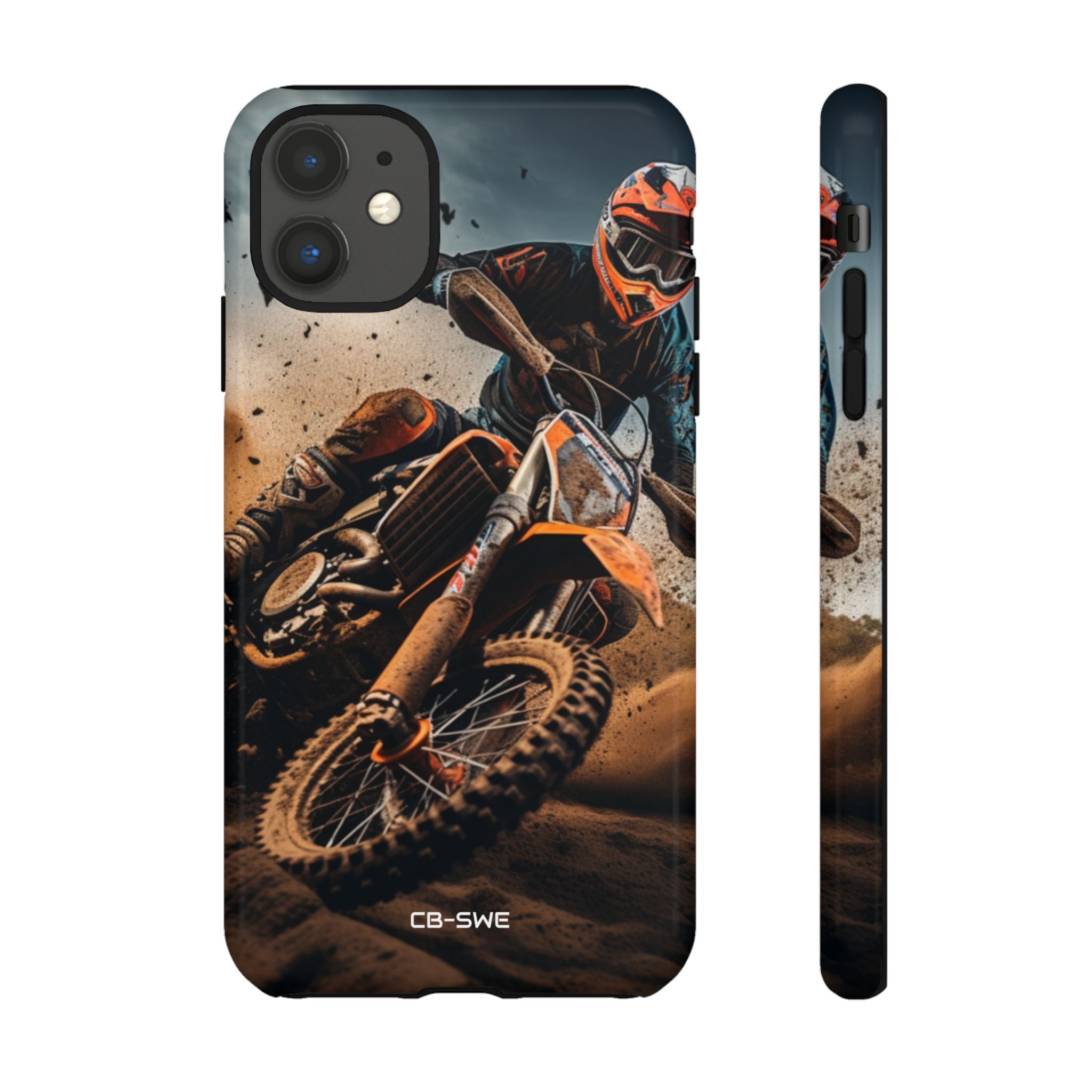 Rider Amidst Desert Fury - iPhone Case