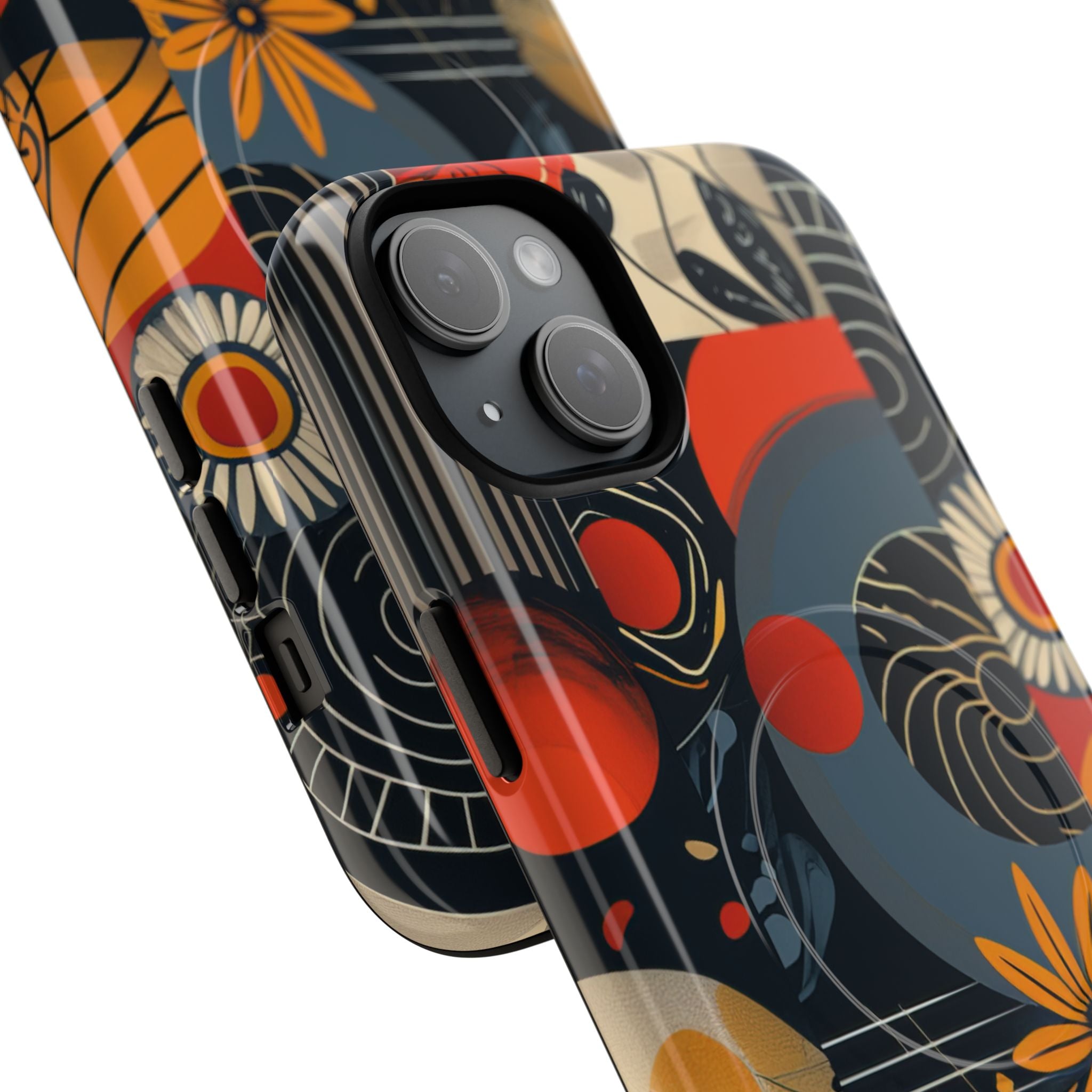 Fire Bloom Flow iPhone 15 - Tough+