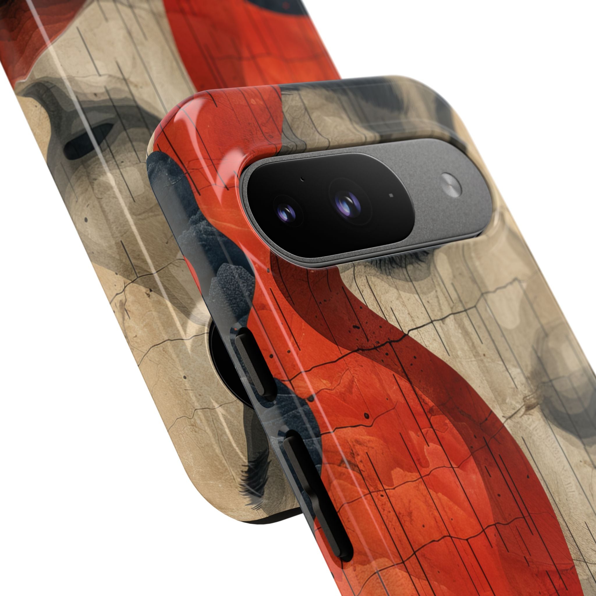 Crimson Flow Profile Google Pixel 9 - Resistente