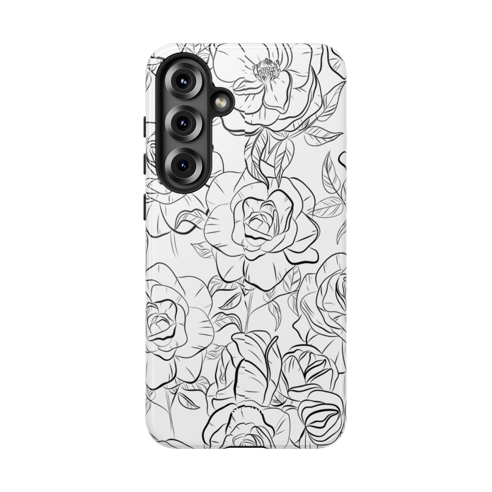 Intricate Rose Sketches - Samsung Case