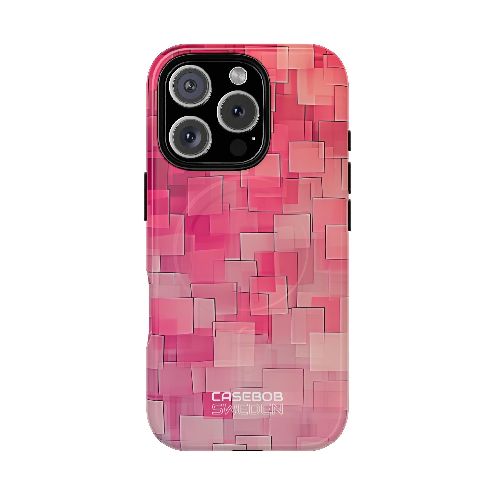 Layered Pink Geometry iPhone 16 - Tough+