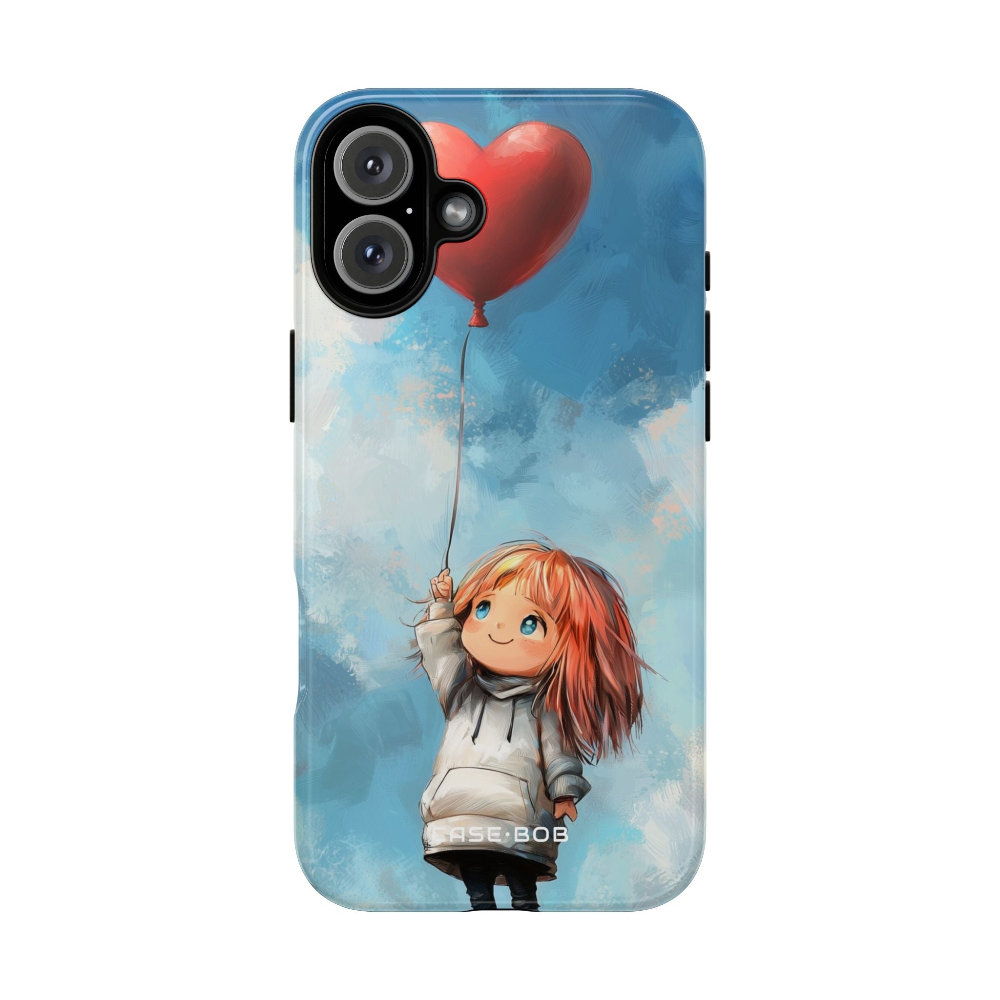 Heart Balloon Whimsy iPhone 16 Plus Case - Tough