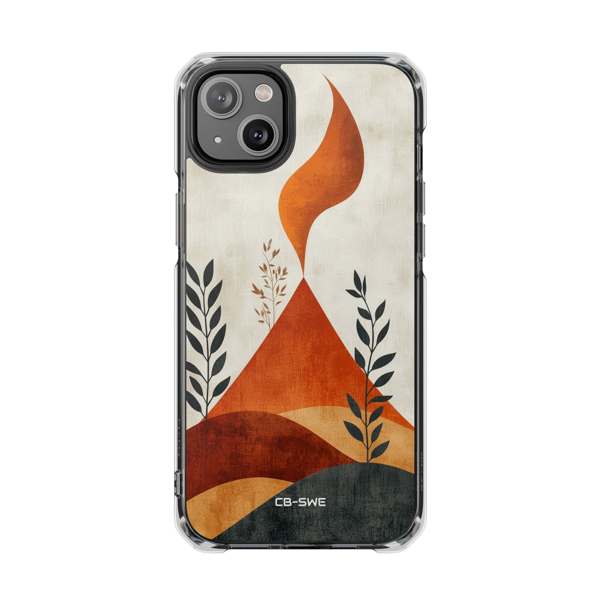 Flames Touch Mountains iPhone Case - Impact