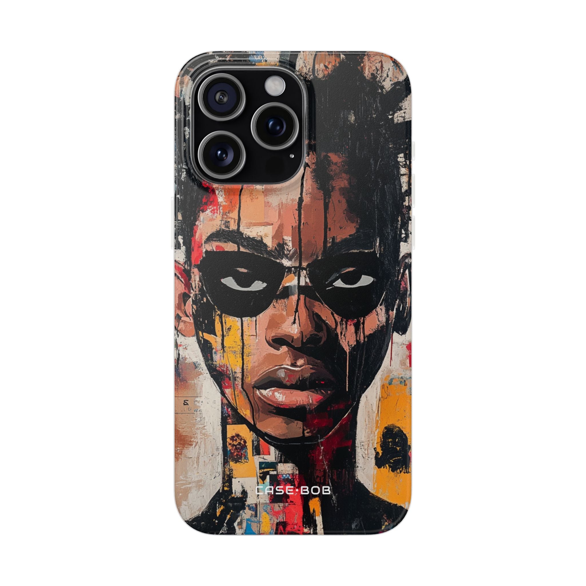 Masked Portrait Drips iPhone 15 Pro Max Case - Soft