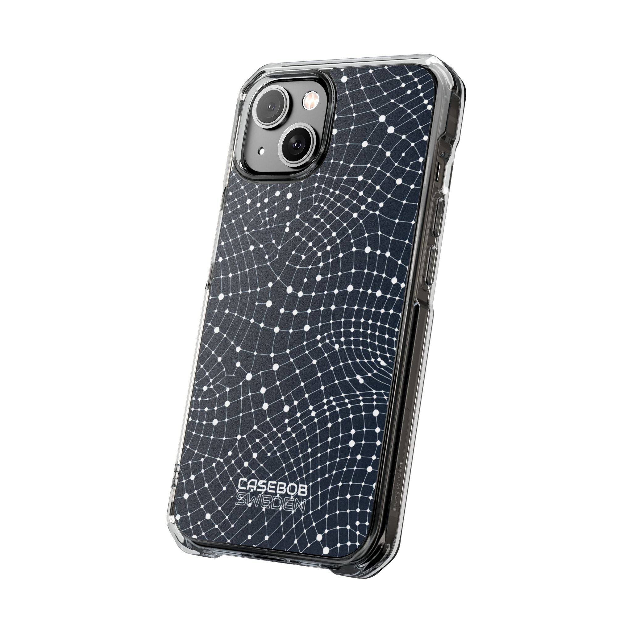 Warped Grid Web iPhone 14 - Impact Clear+