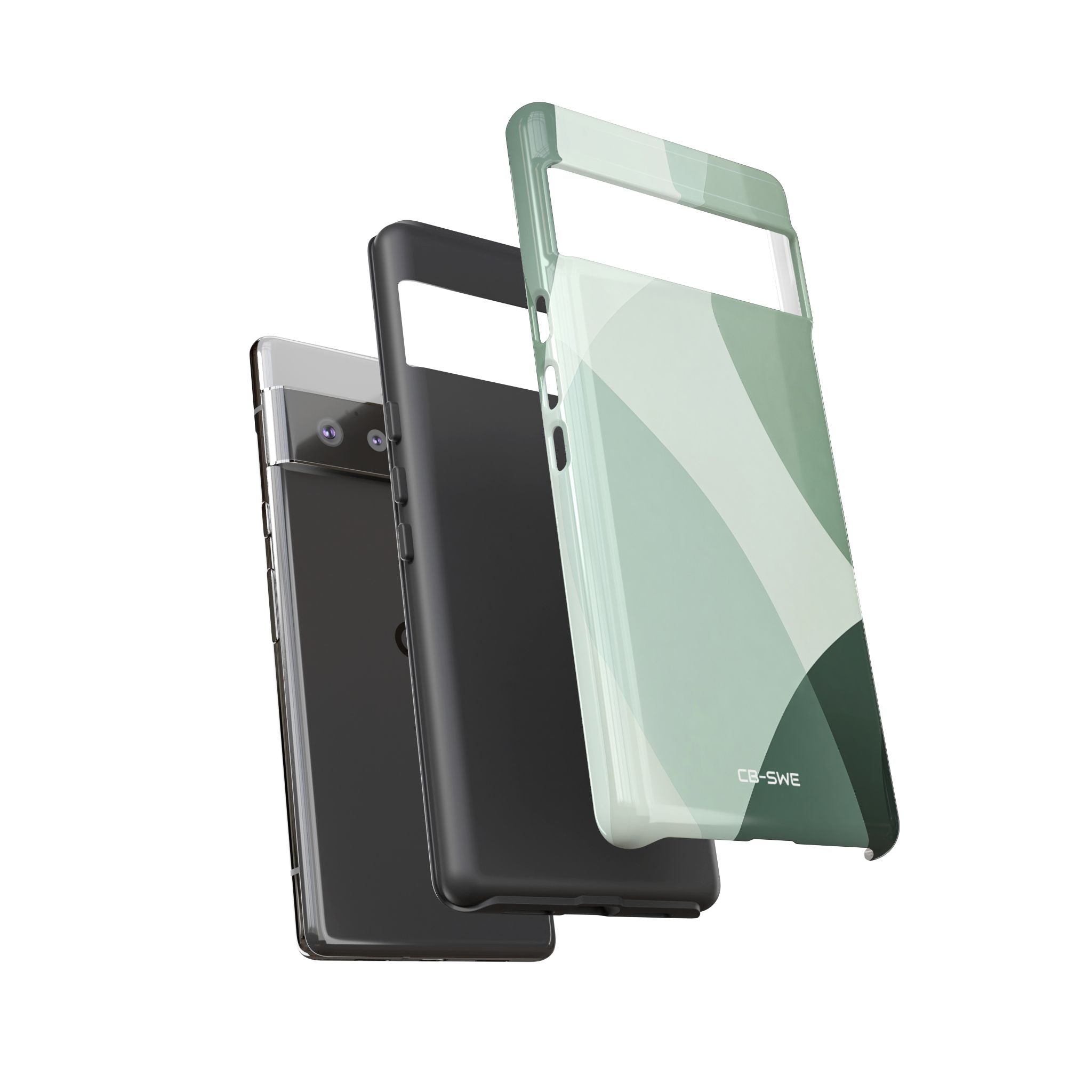 Flowing Green Harmony - Google Pixel Case
