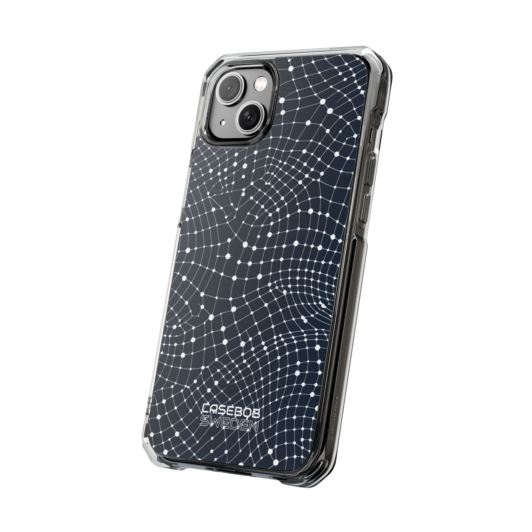 Warped Grid Web iPhone 14 - Impact Clear+