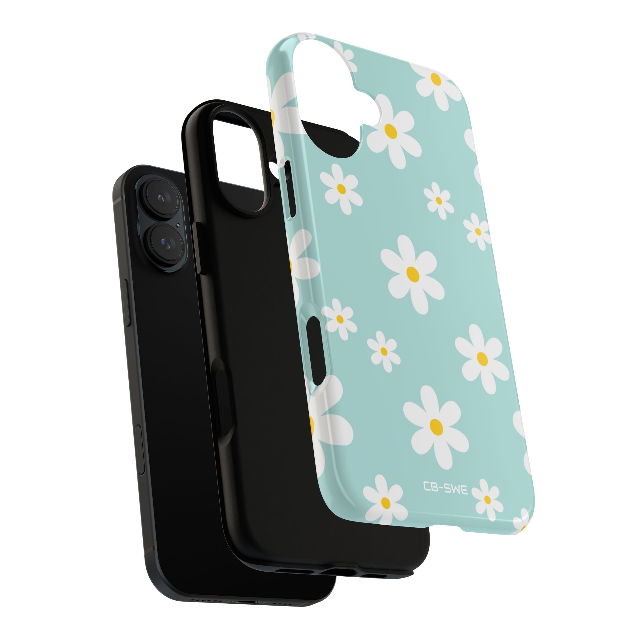 Daisies On Blue - iPhone Case