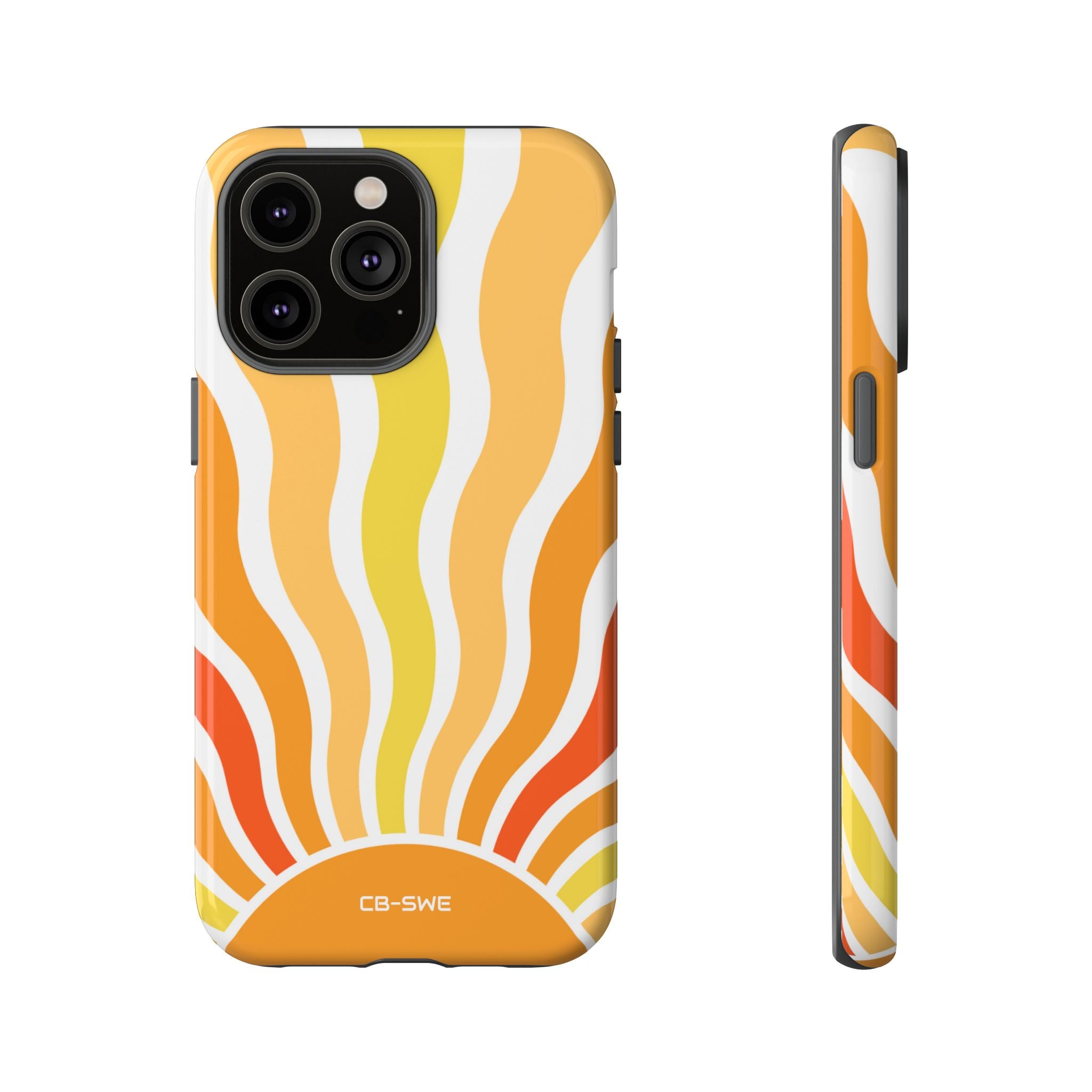 Retro Sunshine Waves - iPhone Case