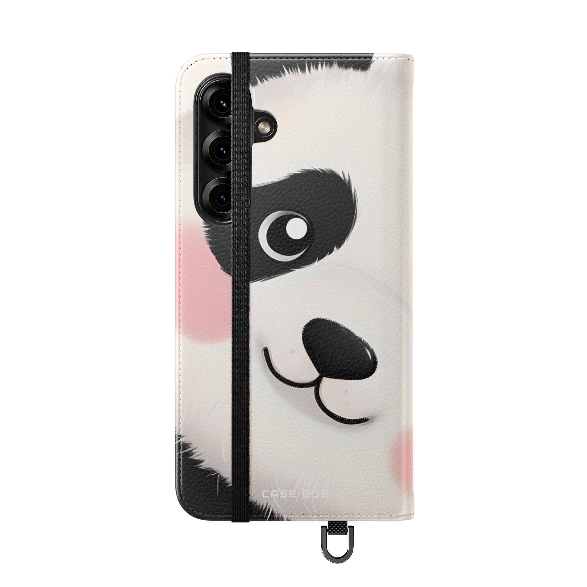 Peeking Panda Blush - Samsung S25+ Case - Lompakkotyyppinen