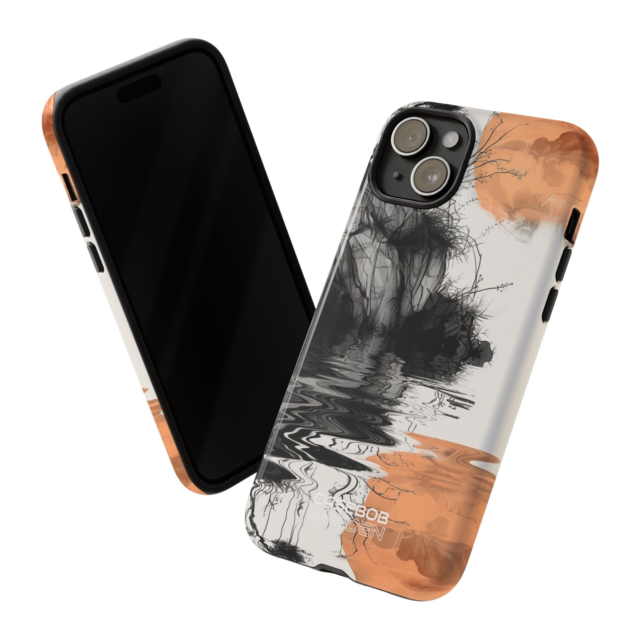 Riflesso della Luna Arancione iPhone 15 - Tough
