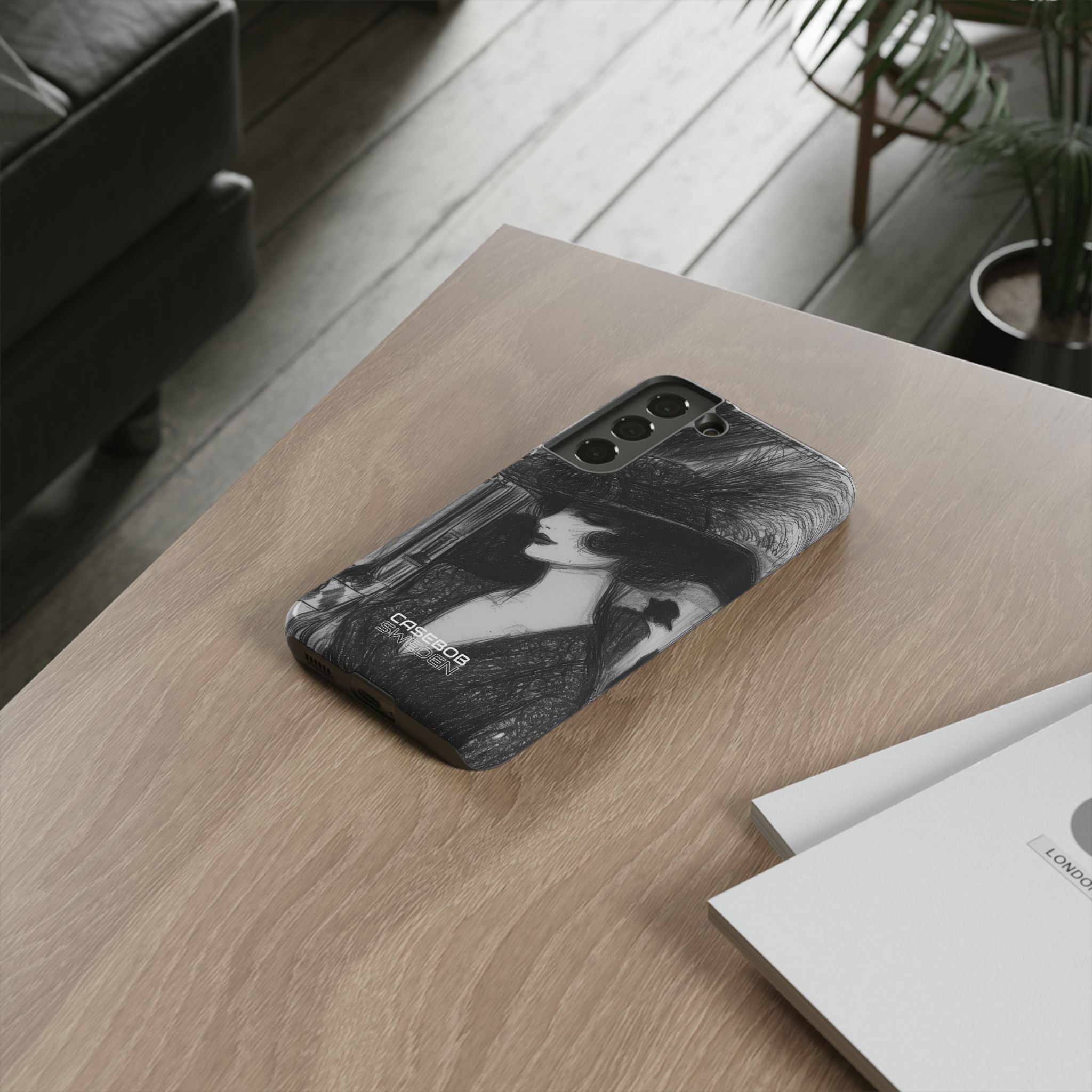 Vintage Feather Elegance Samsung S22 - Tough
