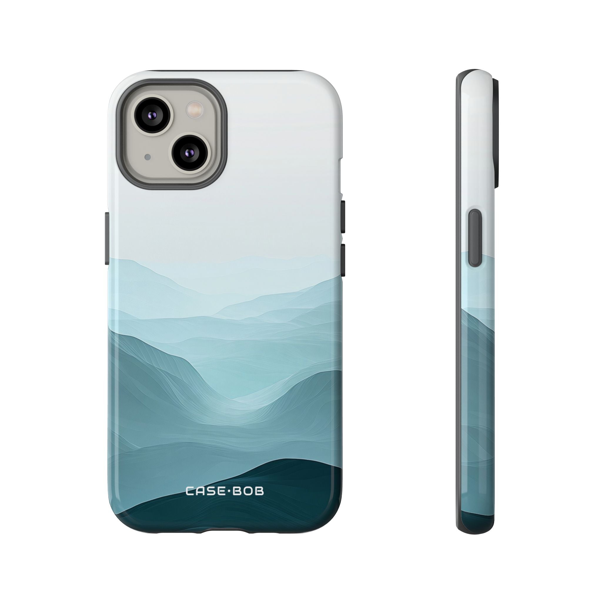Teal Mist Mountains iPhone 14 Case - Tough