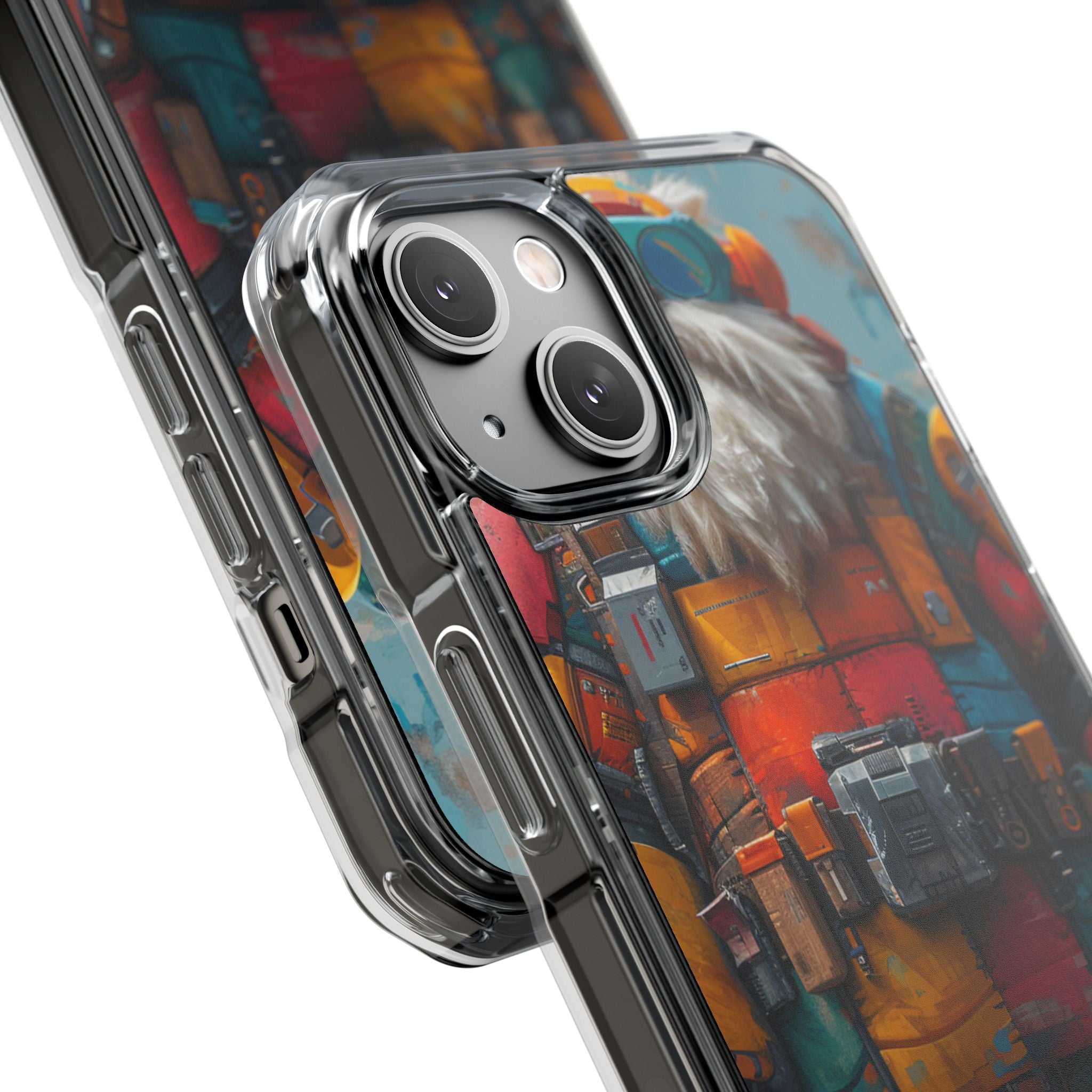 Whimsical Robot Wanderer iPhone 14 - Impact Clear+
