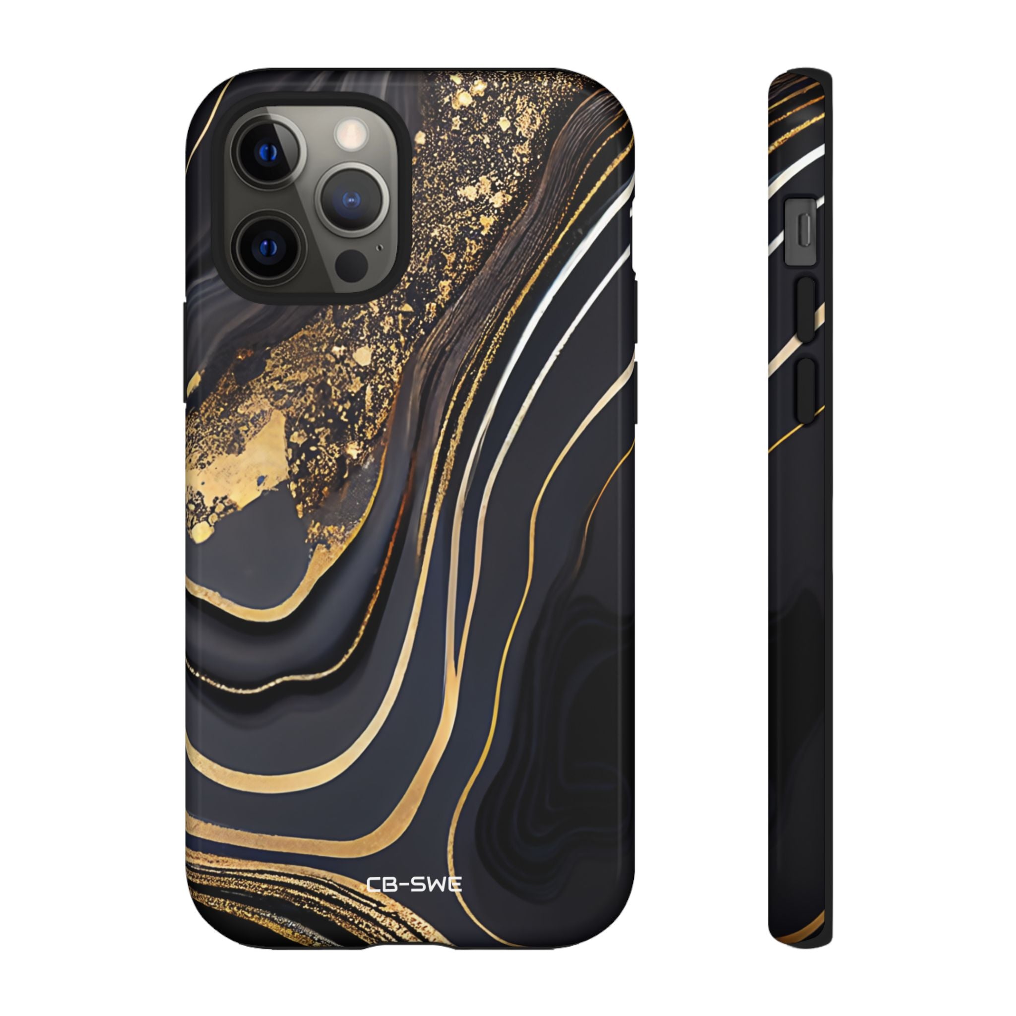 Elegant Gold Streams - iPhone Case