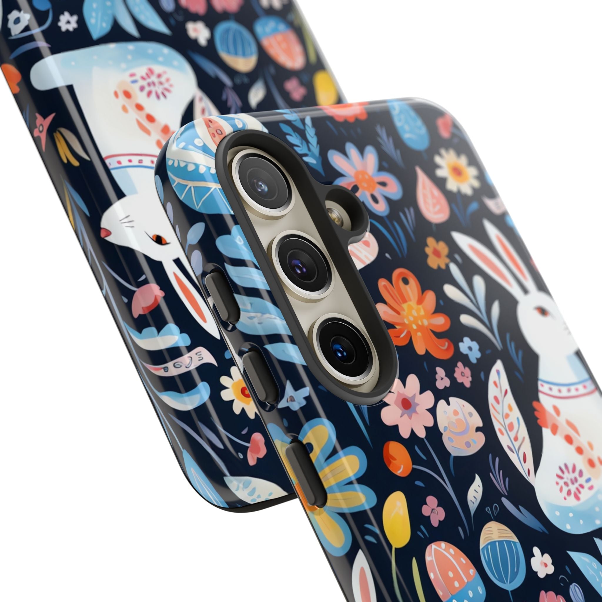 Bunnies Play Among Flowers - Samsung Case