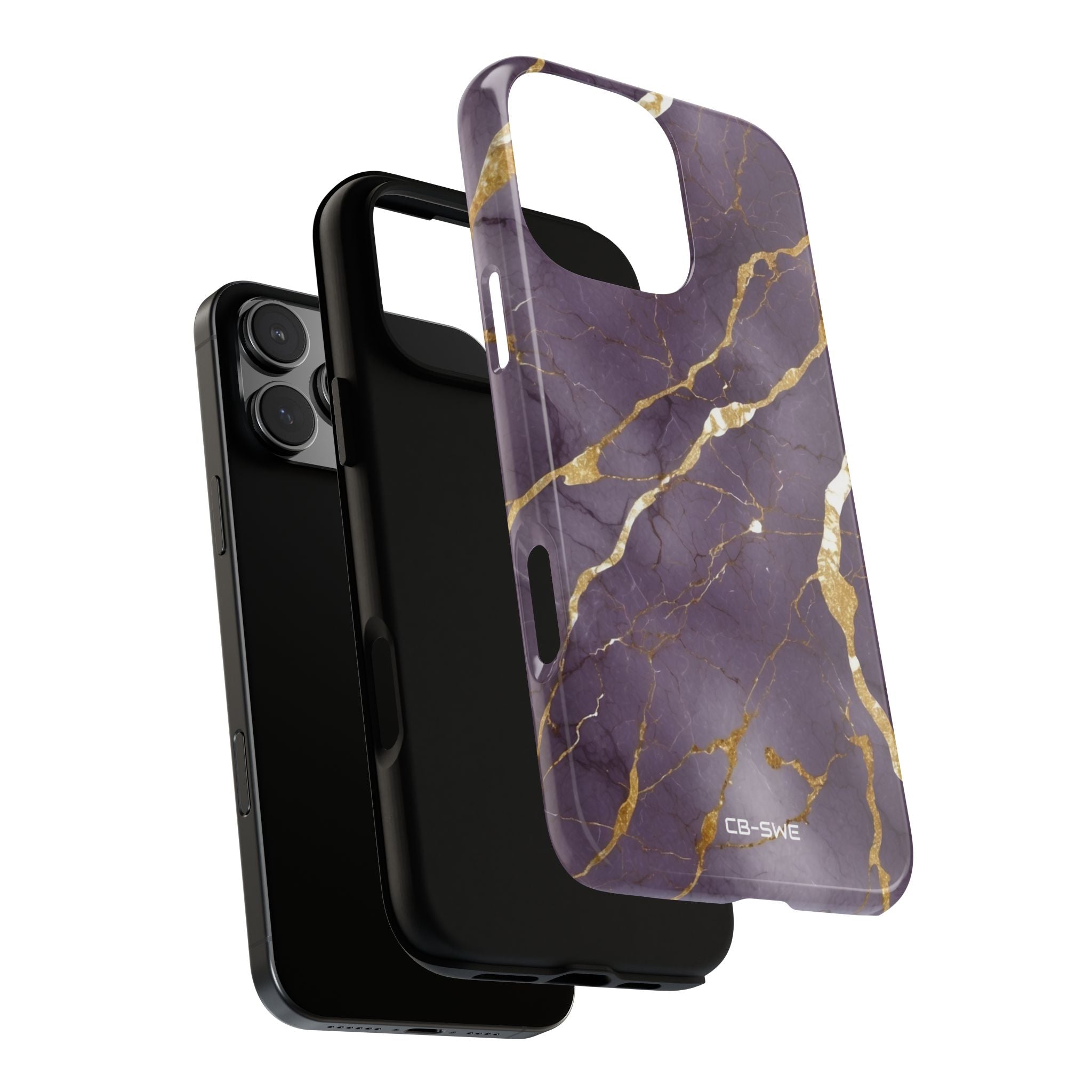 Golden Veins Flowing - iPhone Case