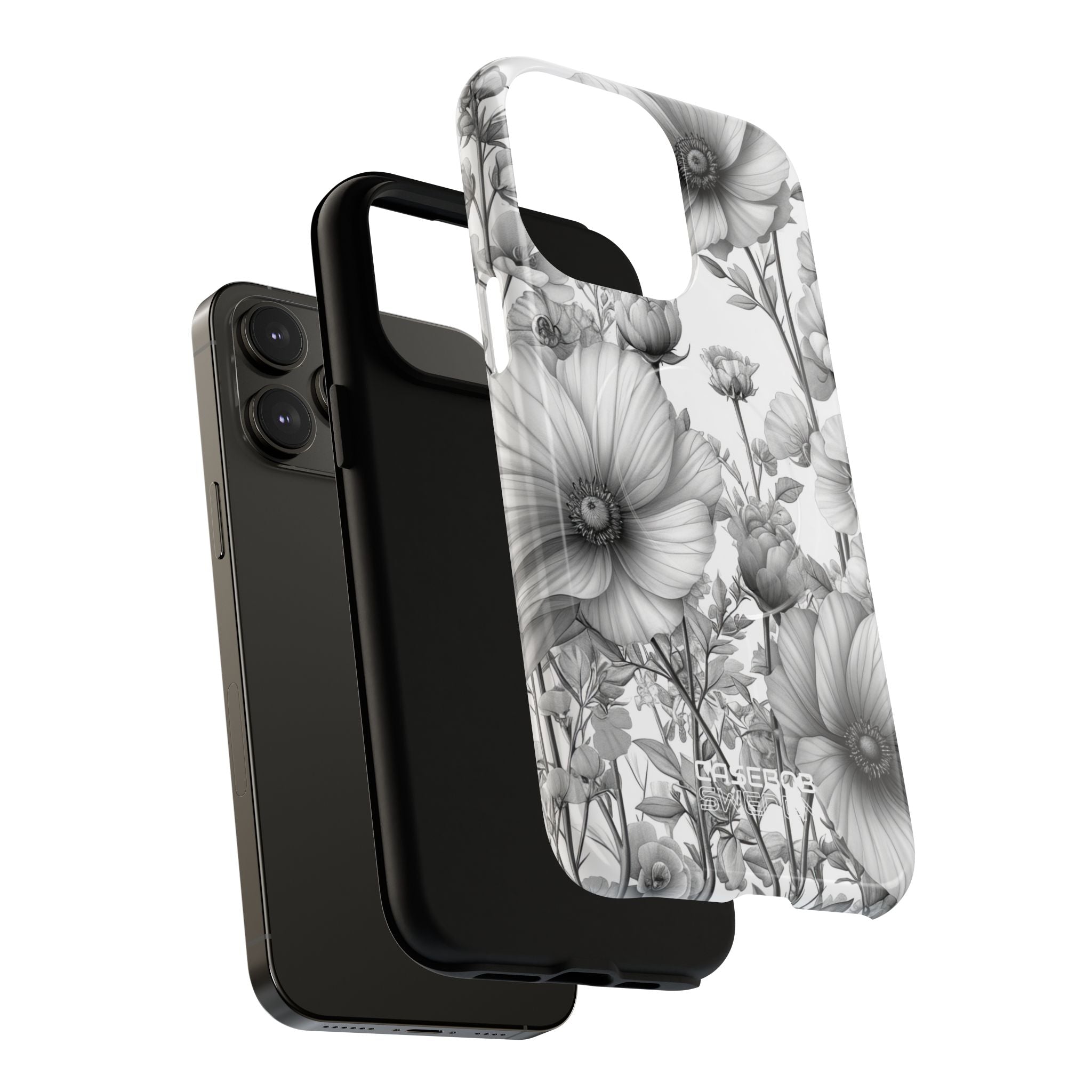 Vintage Floral Etching iPhone 14 - Tough+