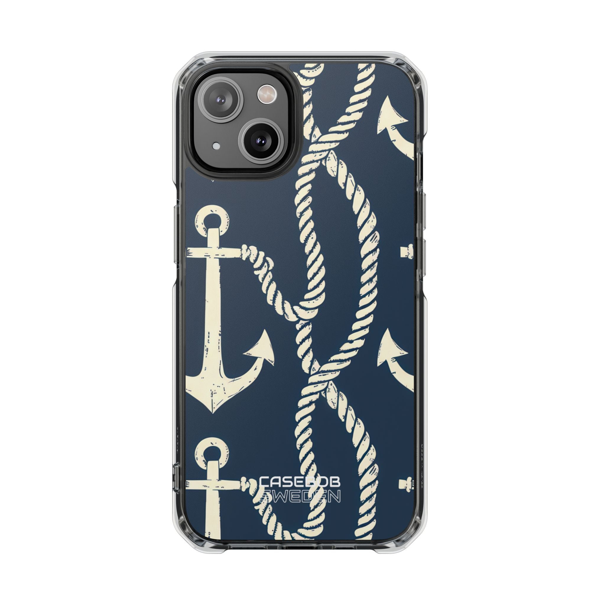 Nautical Anchors Rope iPhone 14 - Impact Clear+