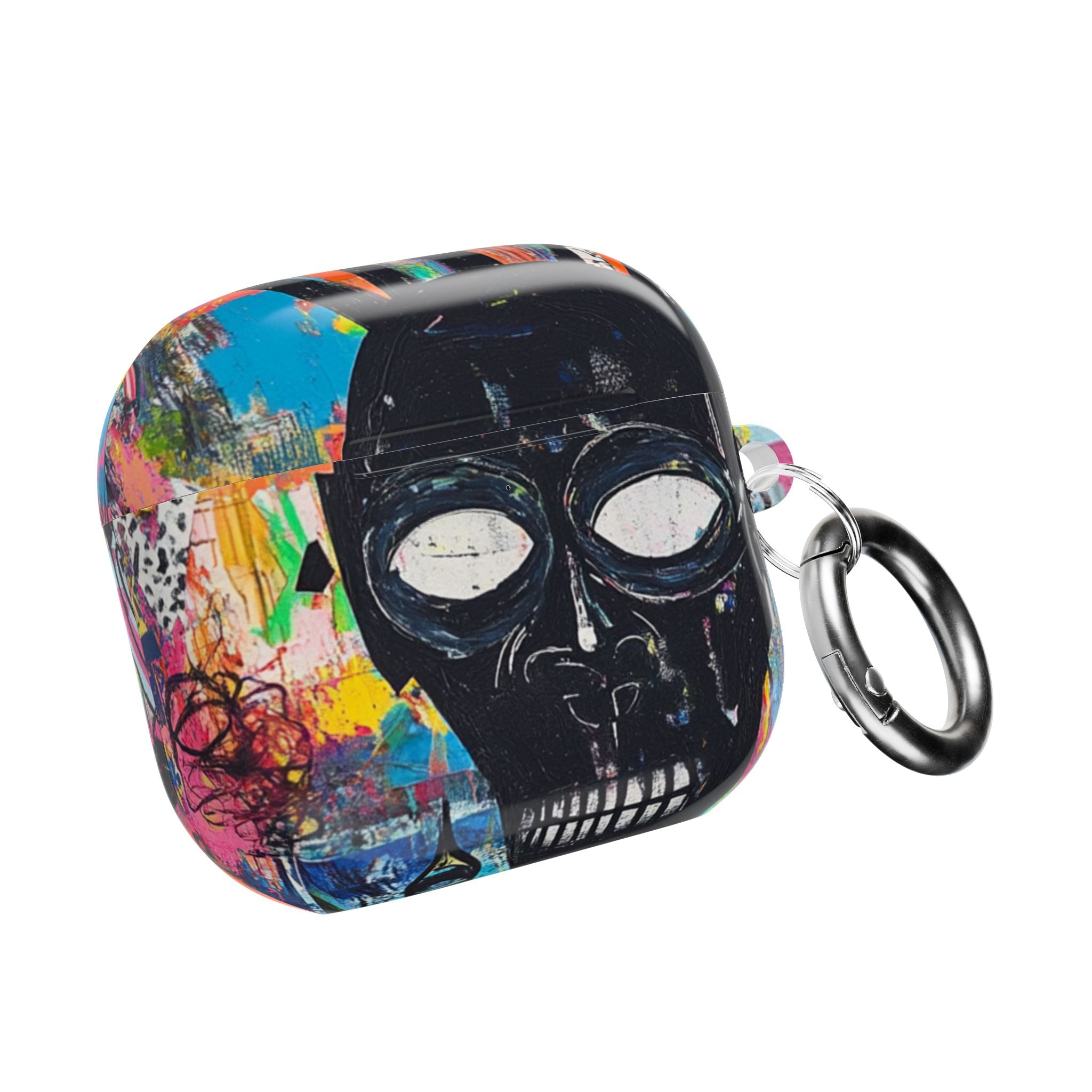 Neon Skull Burst - AirPods Case
