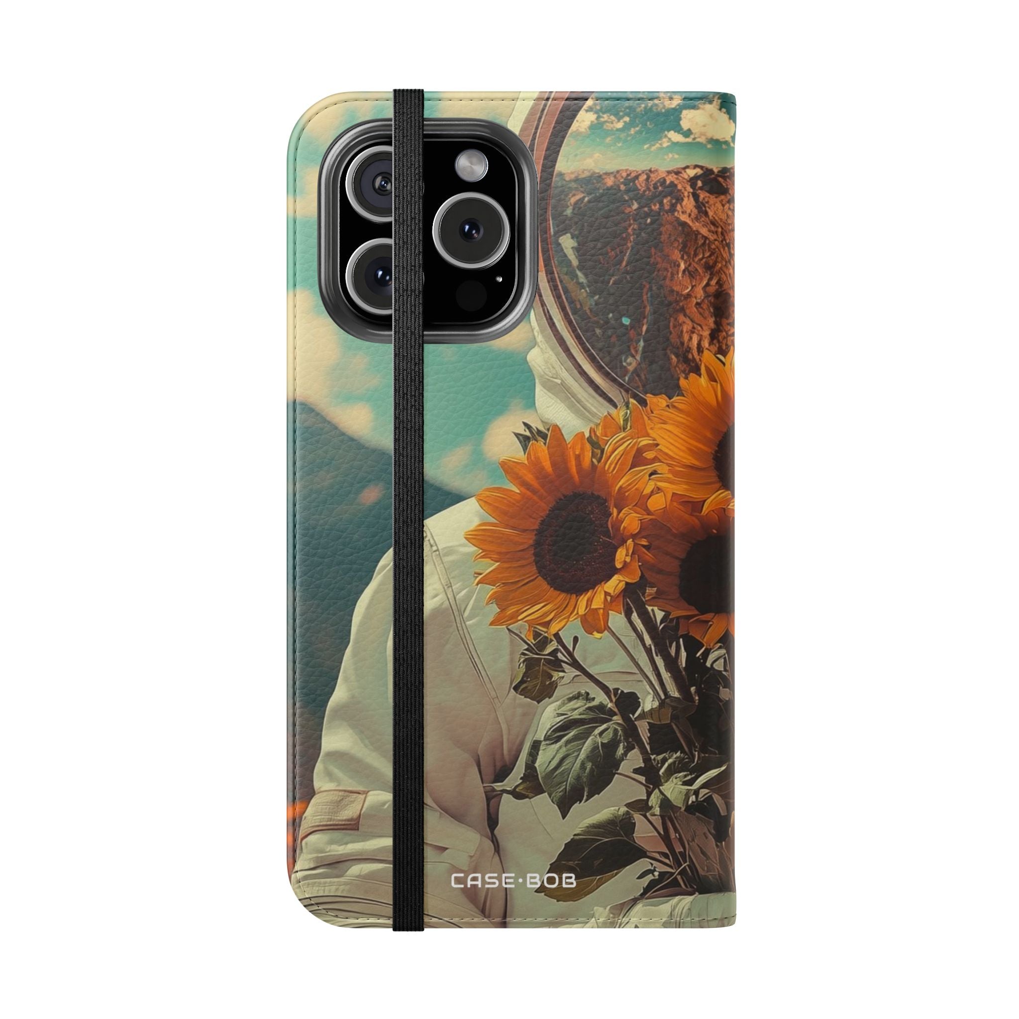 Sunflower Astronaut - iPhone 16 Max Case - Wallet