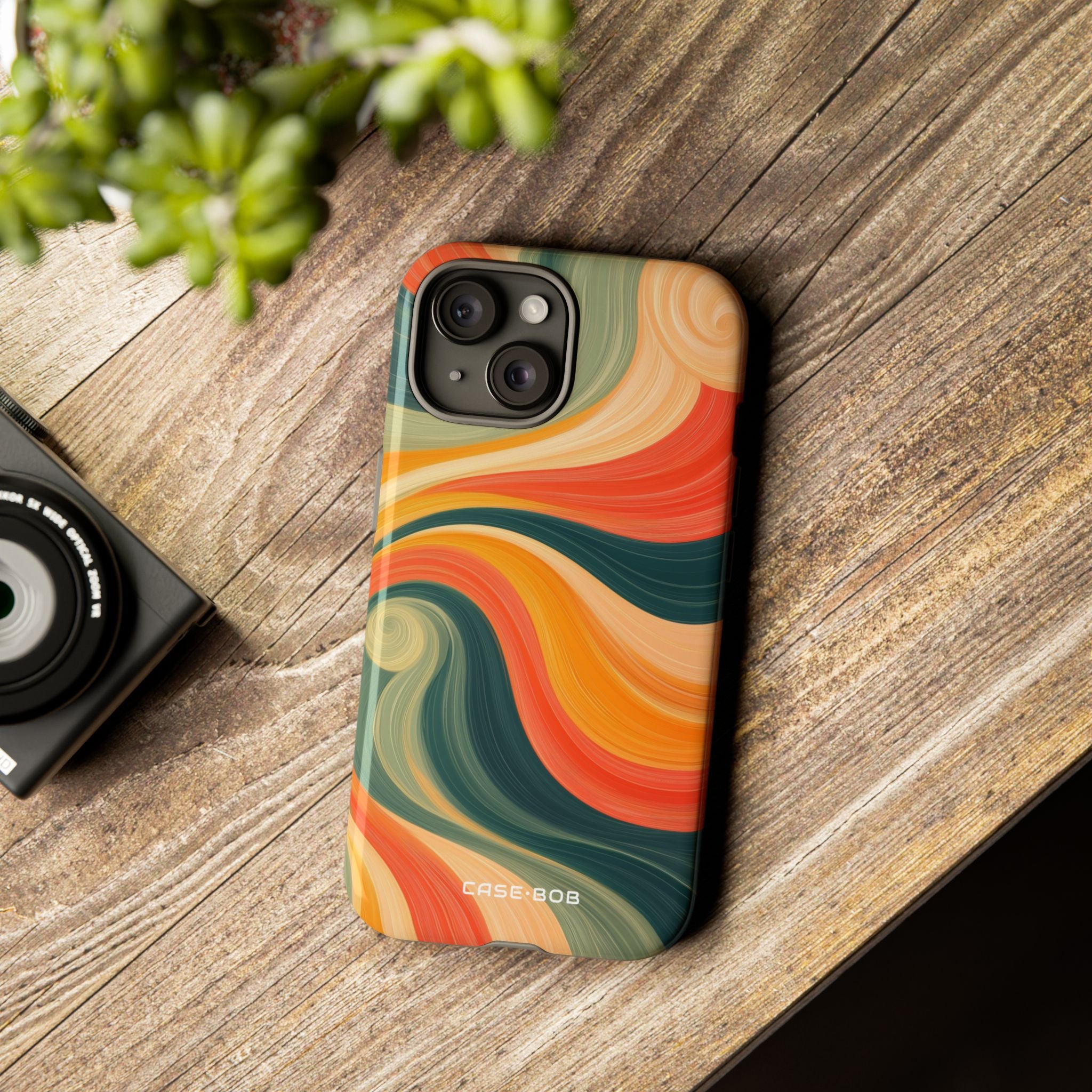 Swirling Ember iPhone 15 Case - Tough