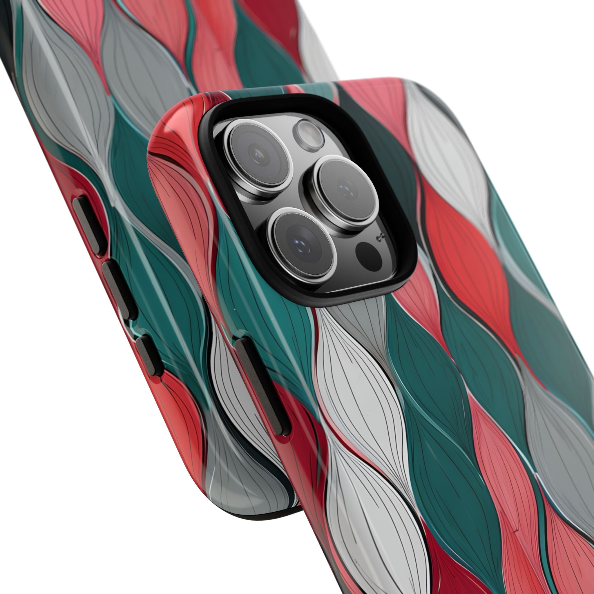 Leaf Cascade Teal iPhone 16 Pro Max Case - Tough