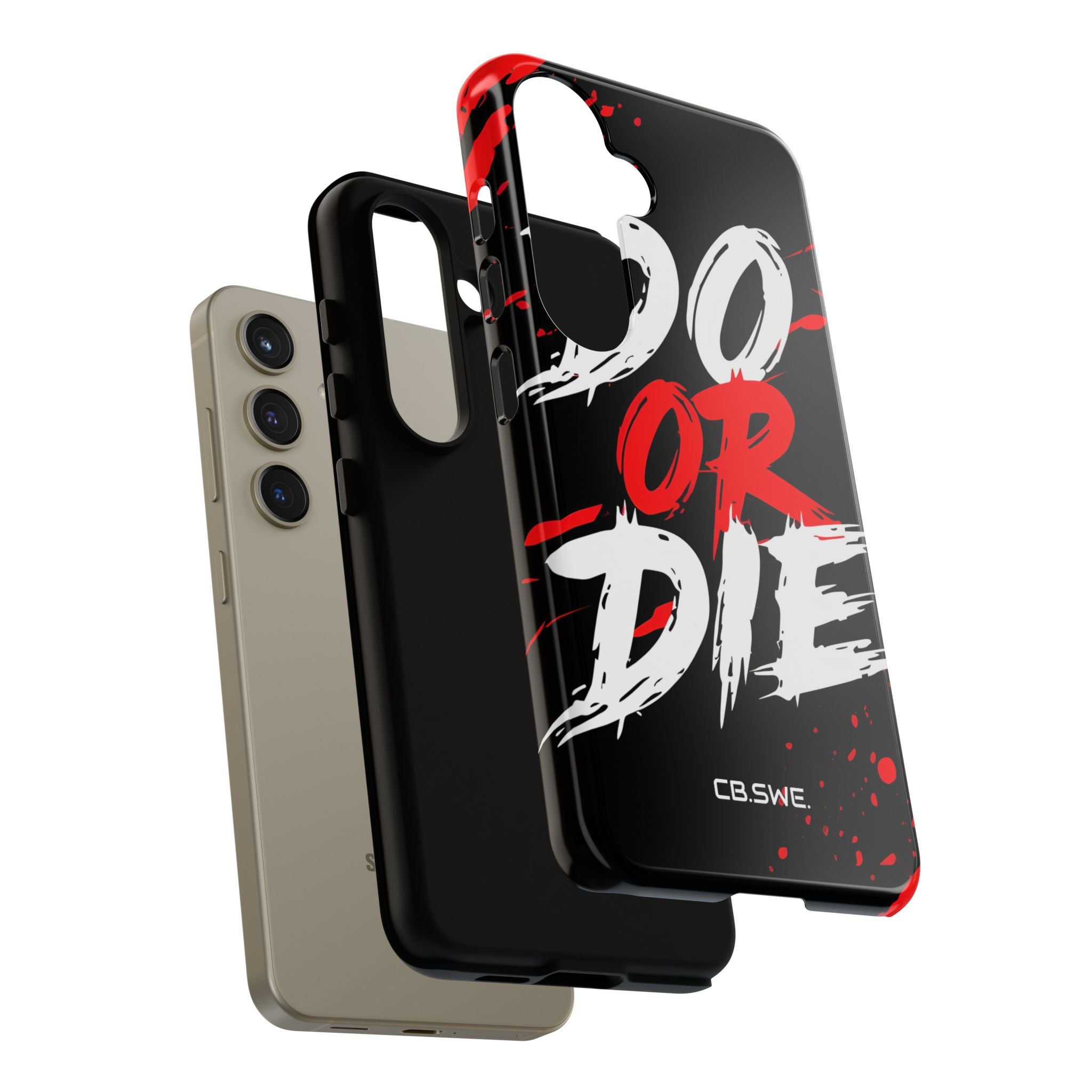 Red White Do or Die Motivational Samsung S24 - Tough