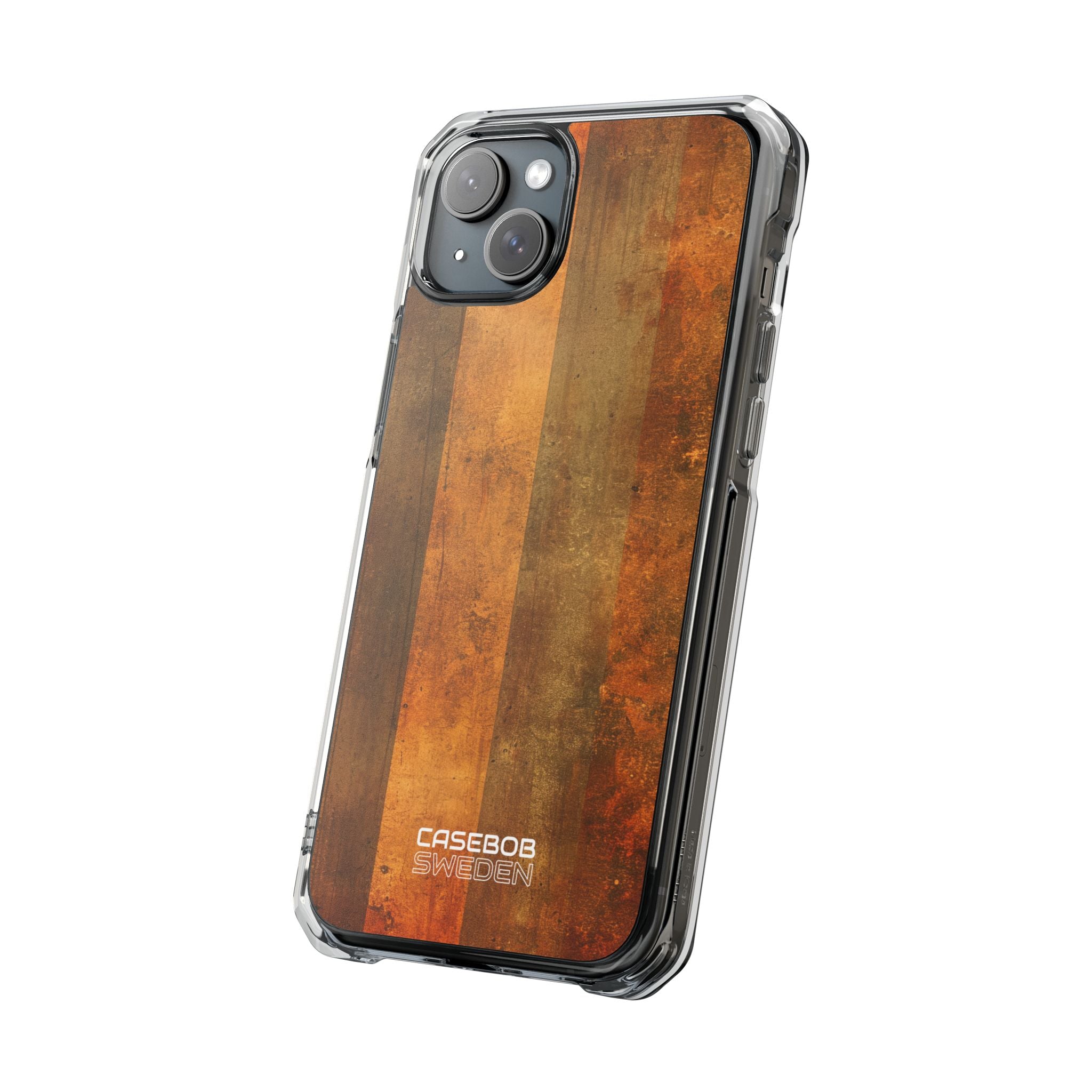 Rustic Striped Texture iPhone 15 - Impact Clear+