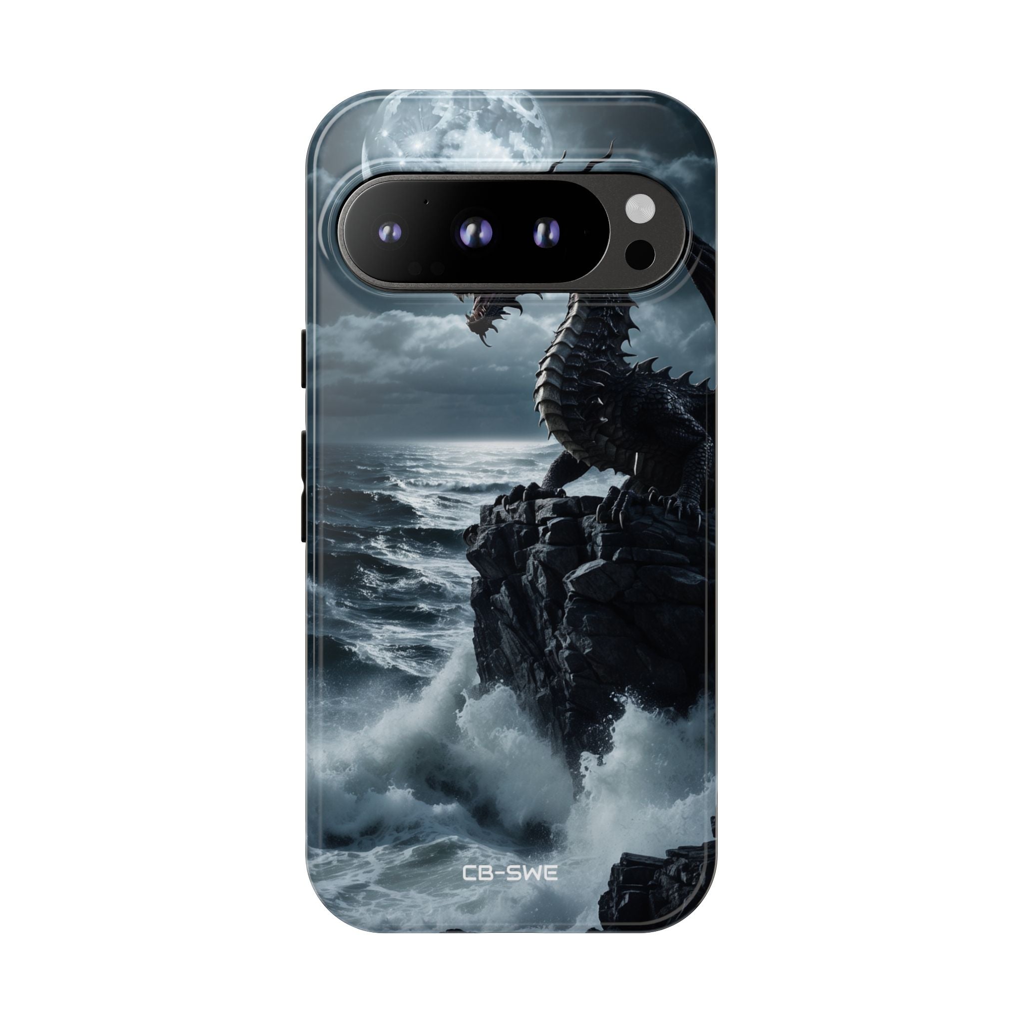 Dragon Roars Against Sea - Google Pixel Case