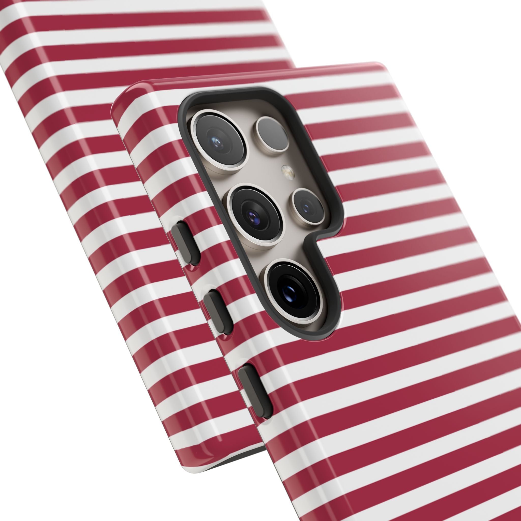 Crimson Stripes Flow - Samsung Case