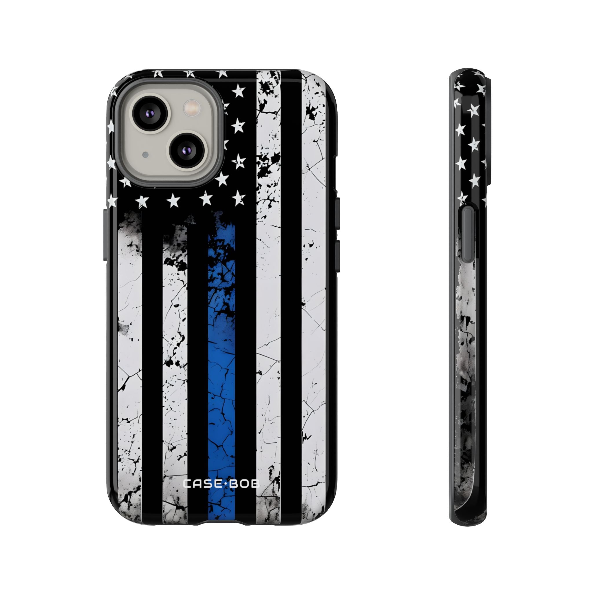 Blue Stripe Flag iPhone 14 Case - Tough