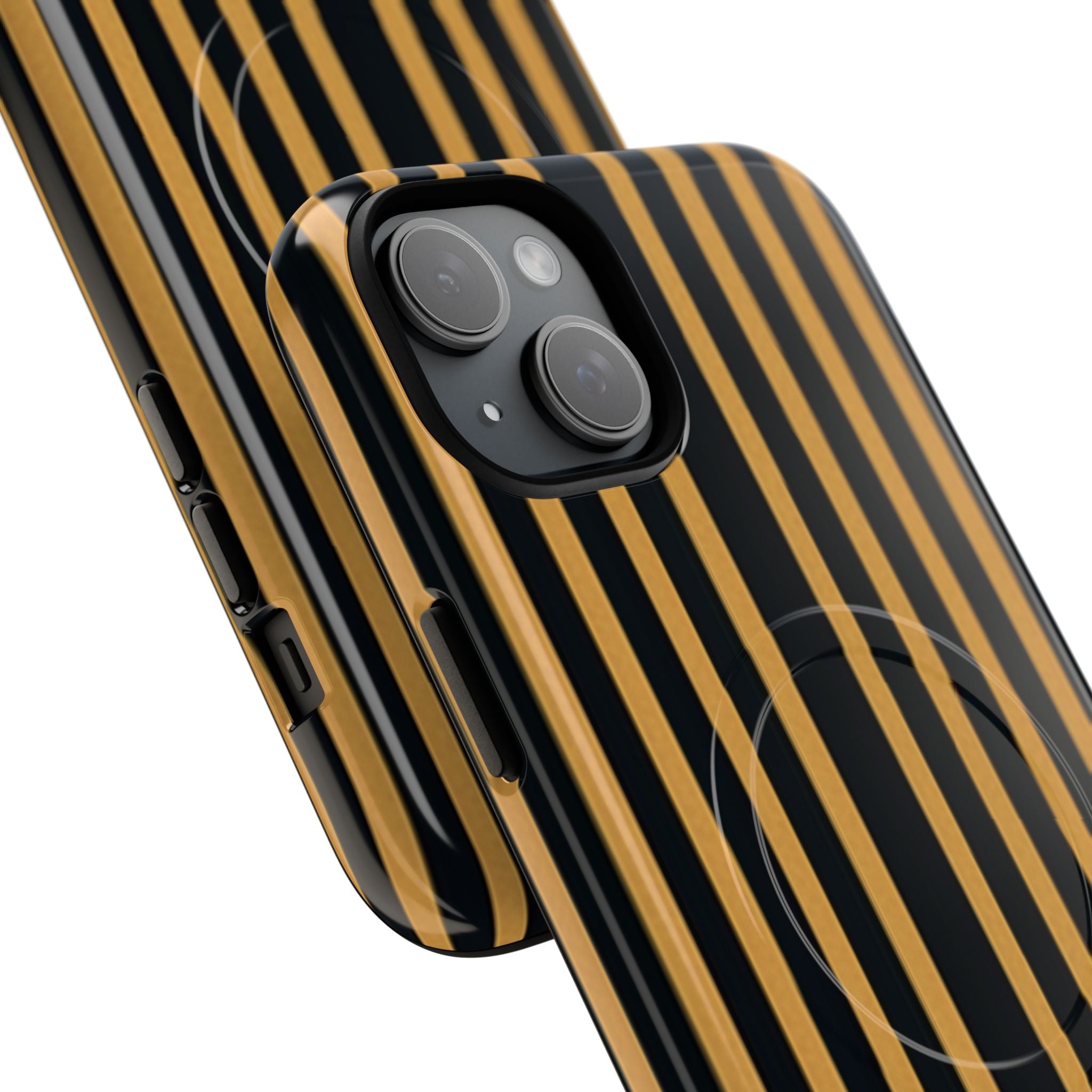 Golden Stripes iPhone 15 Plus Case - Tough+