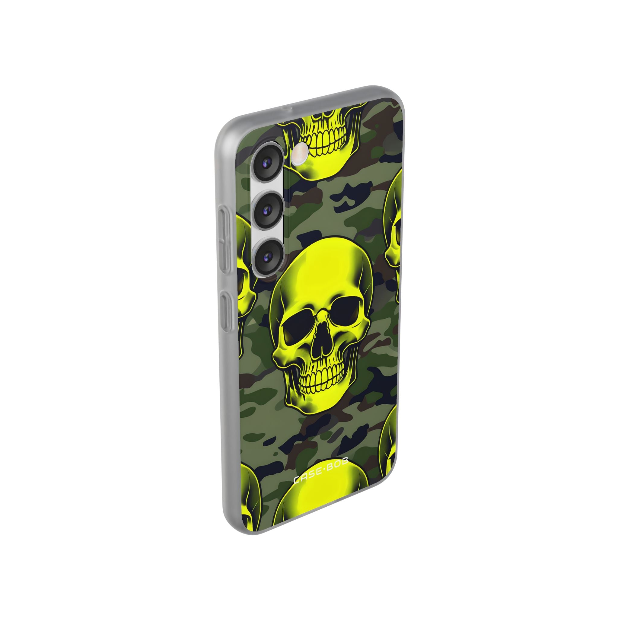 Neon Skull Camo Samsung S23 Case - Soft