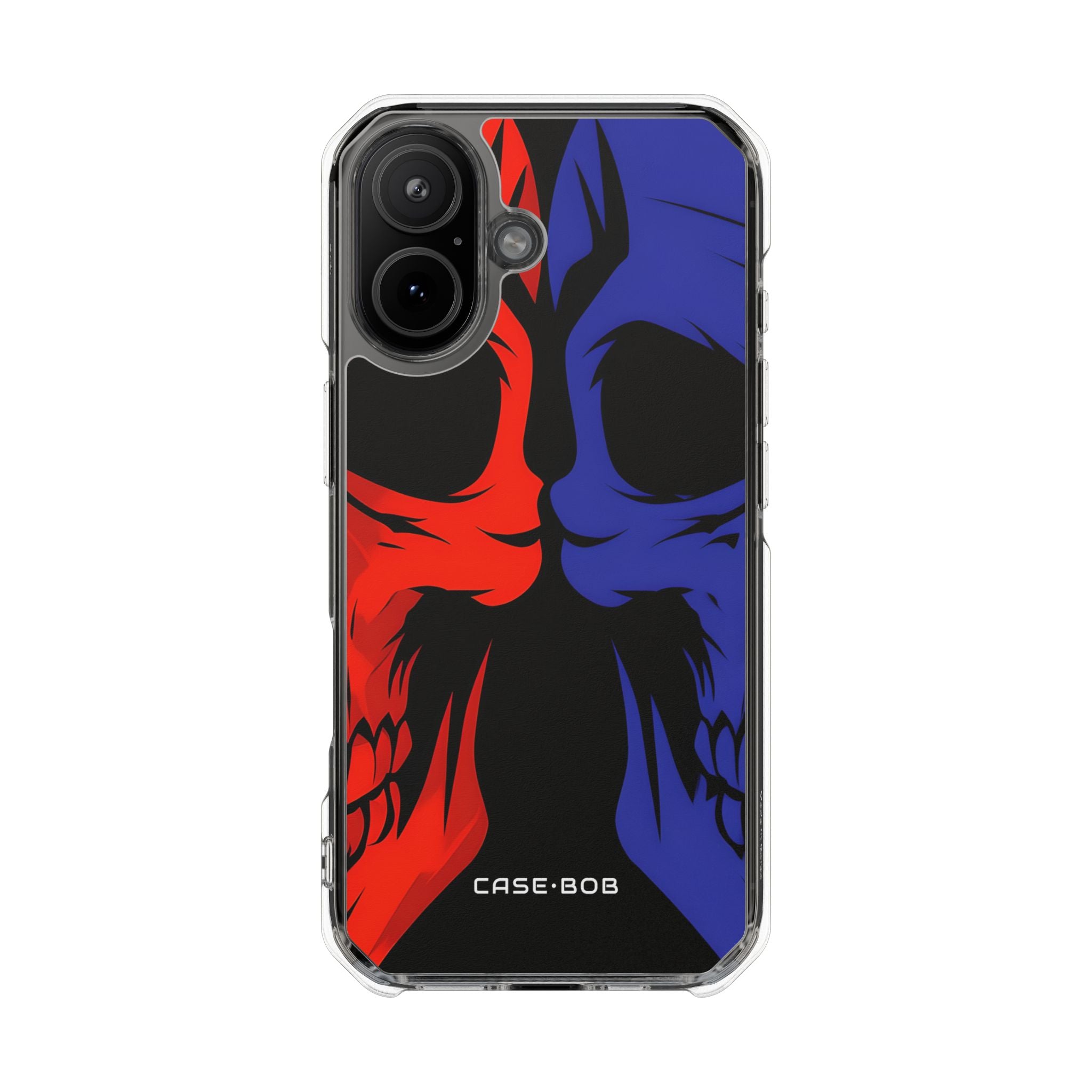 Crimson Azure Skulls iPhone 17 Case - Impact