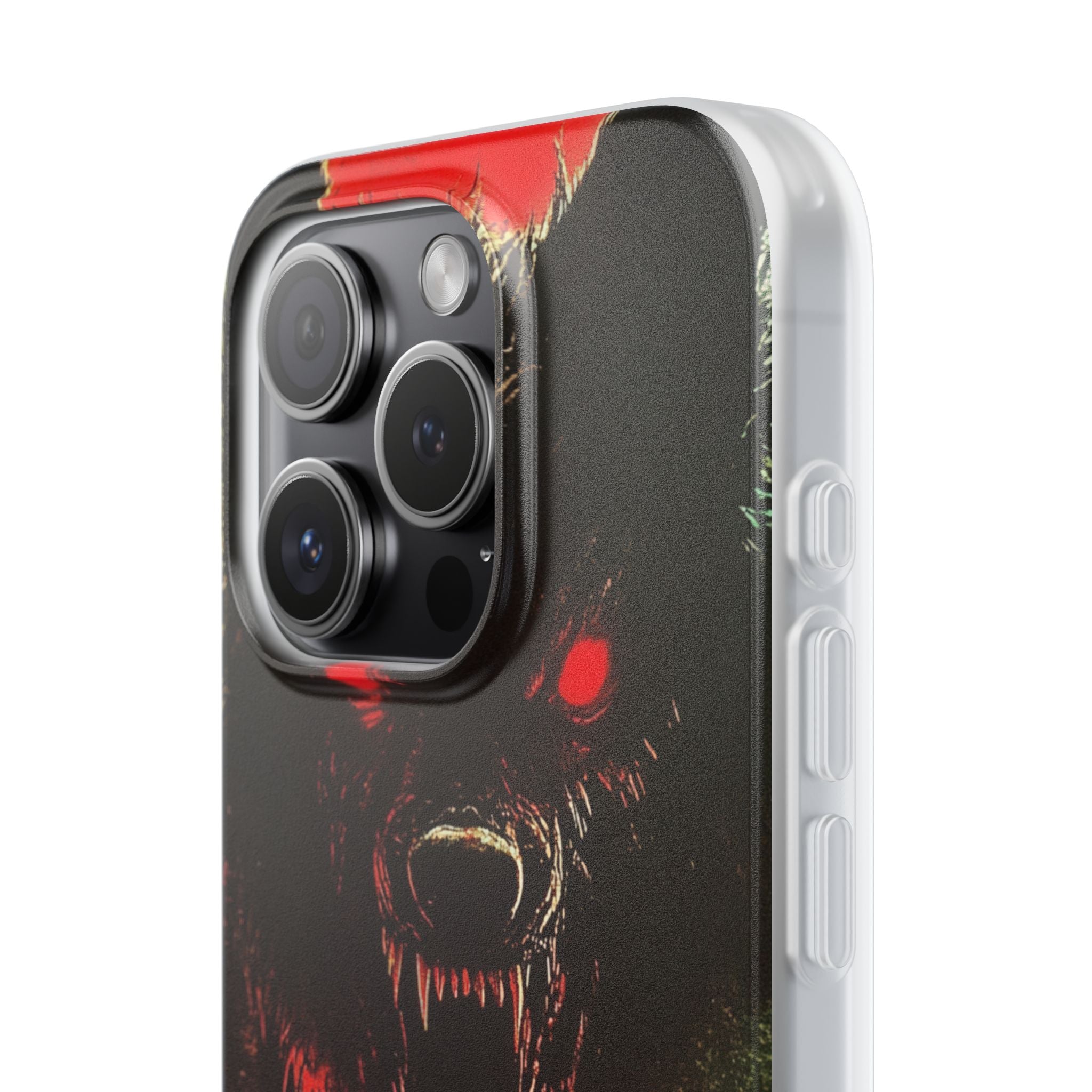 Crimson Wolf iPhone 15 Pro Case - Soft